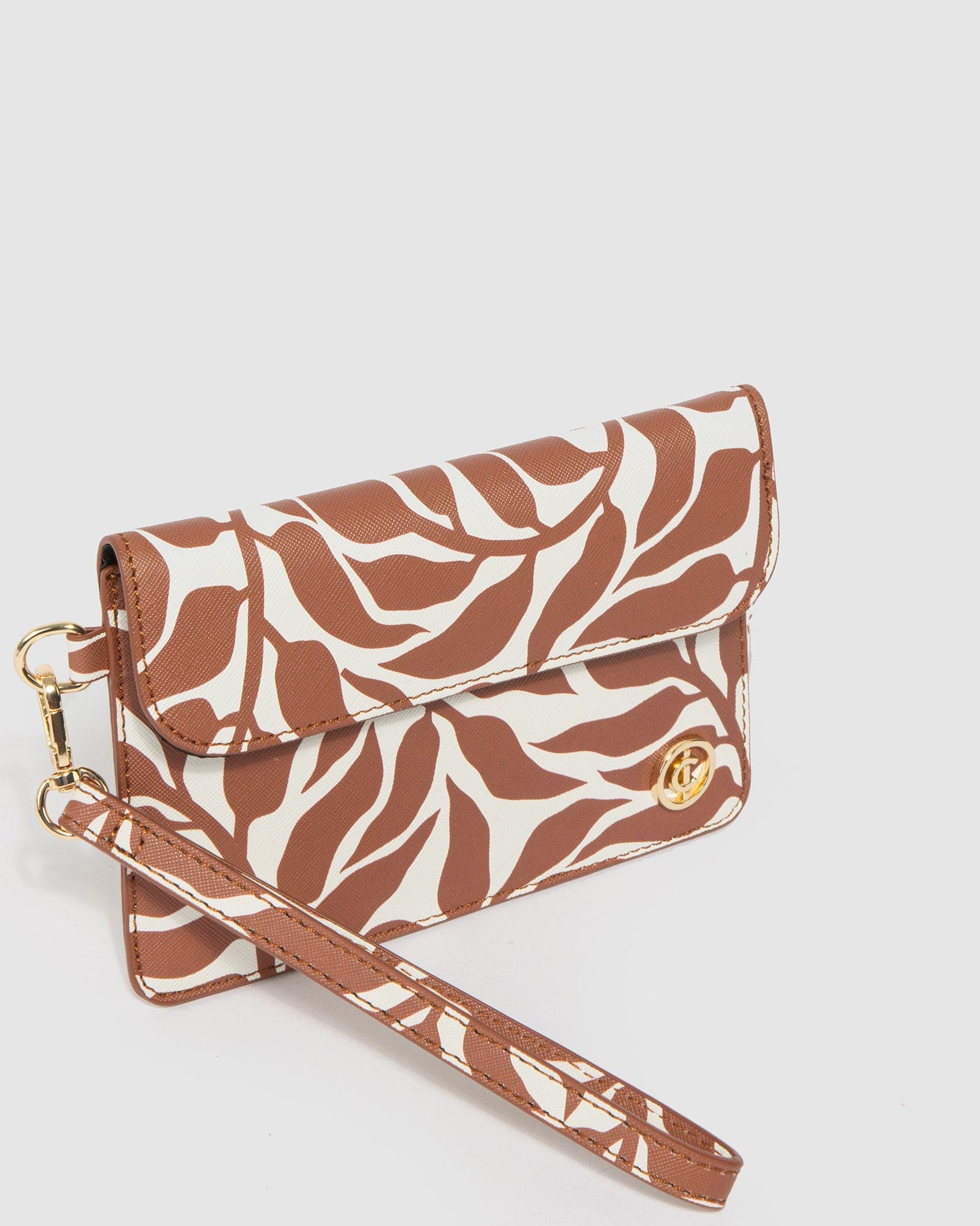 Print Jaimie Wristlet Clutch Bag