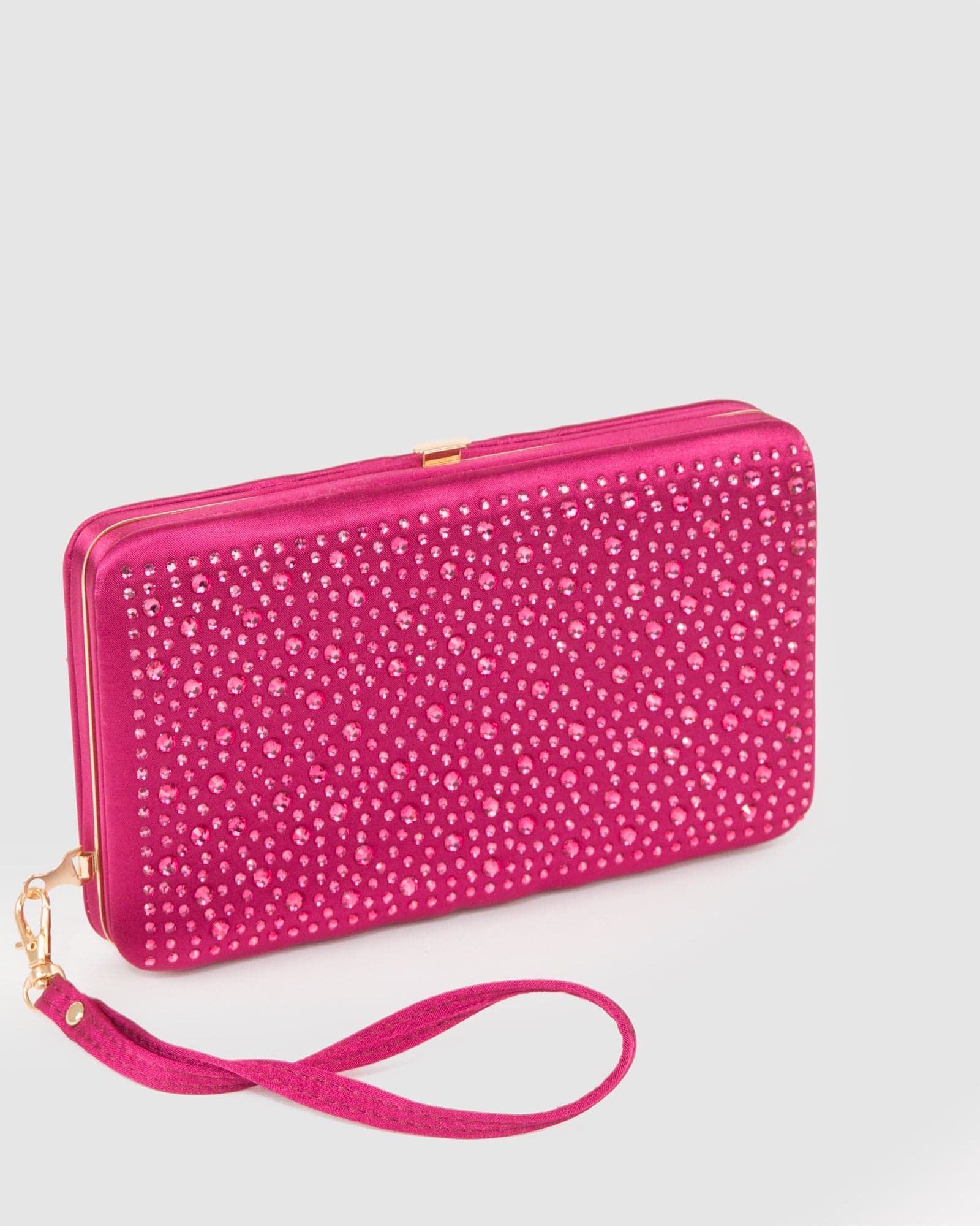 Pink Eve Jewelled Hardcase Wallet