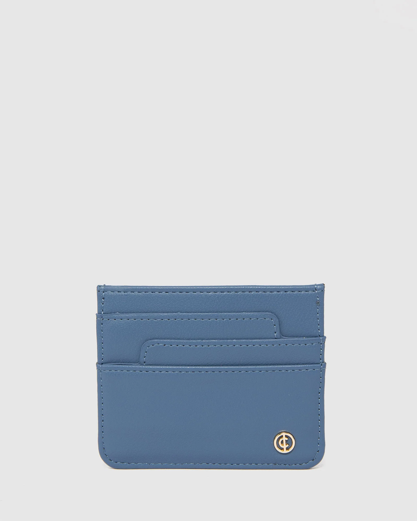Navy Chiara Logo Card Purse