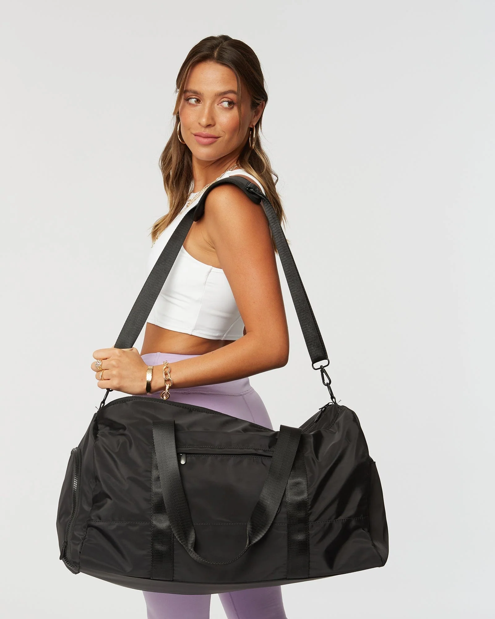 Black Charlotte Gym Bag