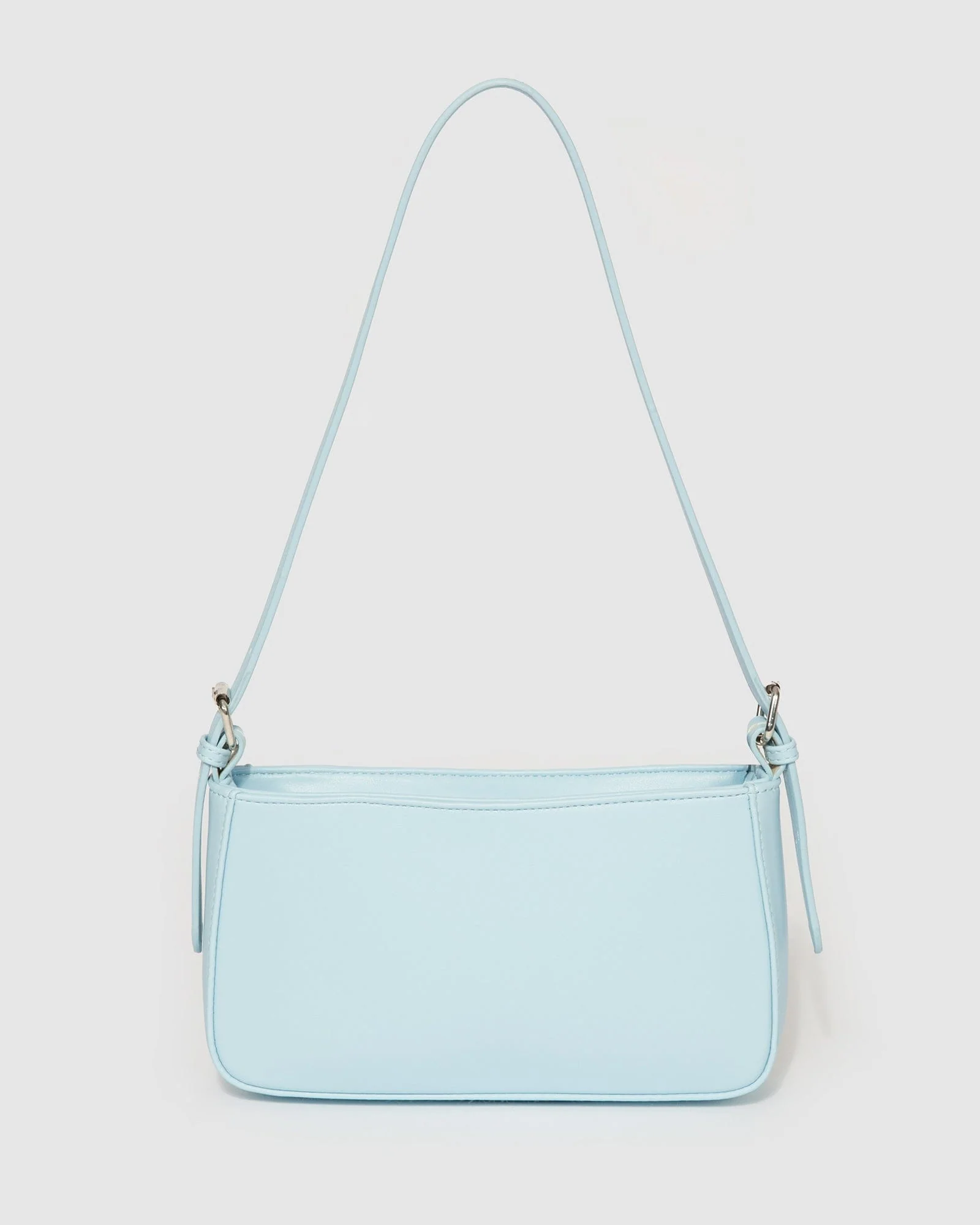 Blue Frankie Buckle Strap Shoulder Bag