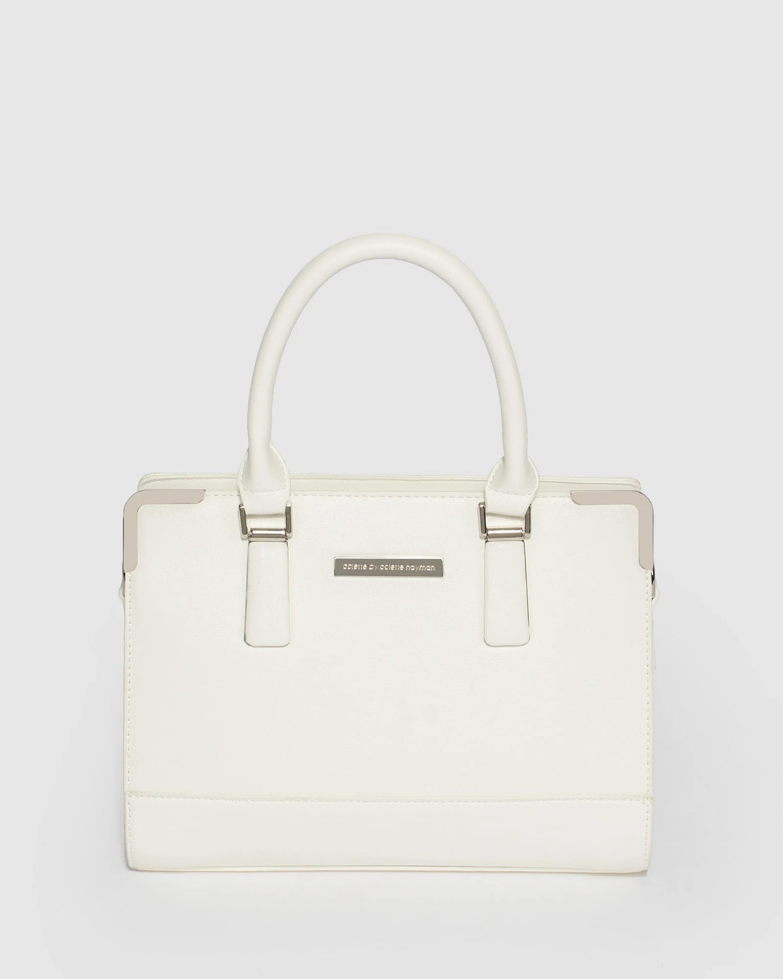 White Stef Panel Tote Bag