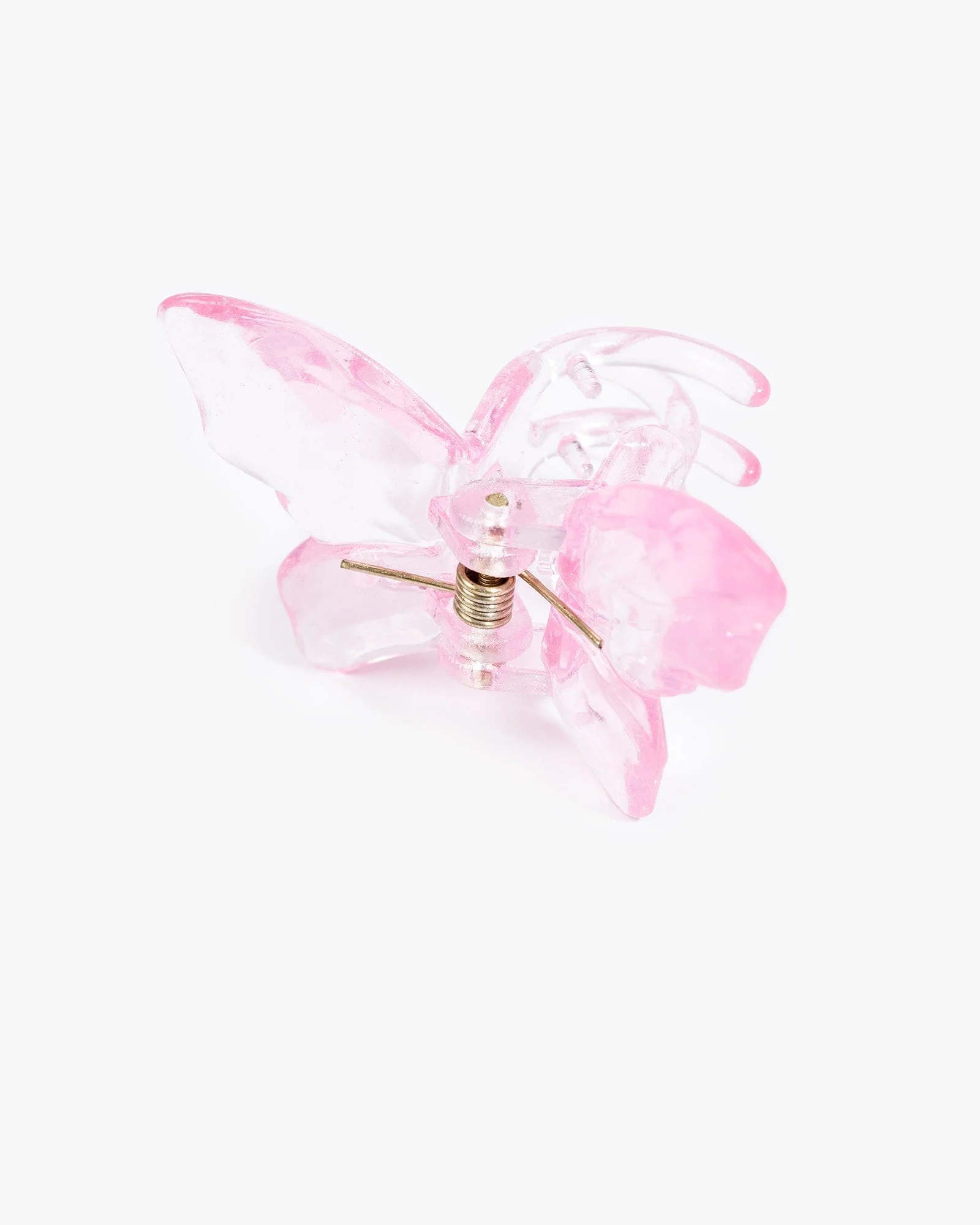 Pink Small Butterfly Claw Clip