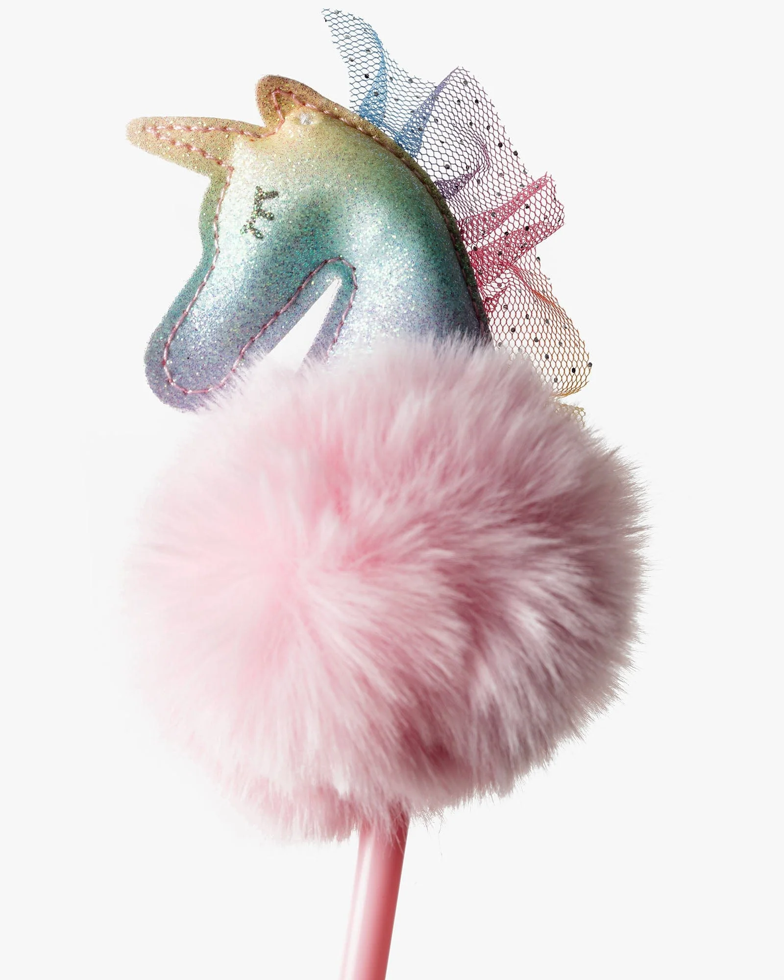 Multi Colour Fluffy Unicorn Pen
