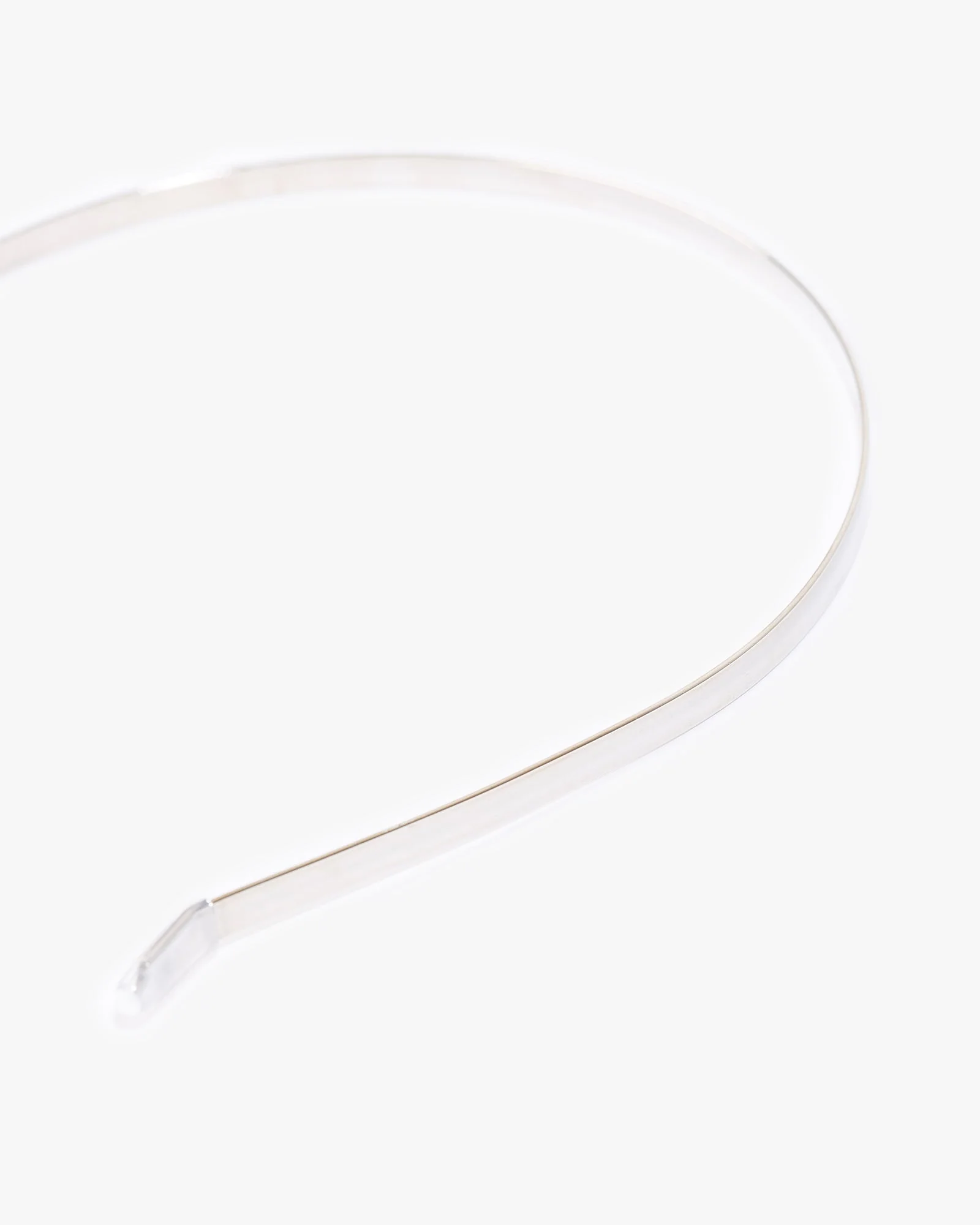 Silver Thin Metal Headband