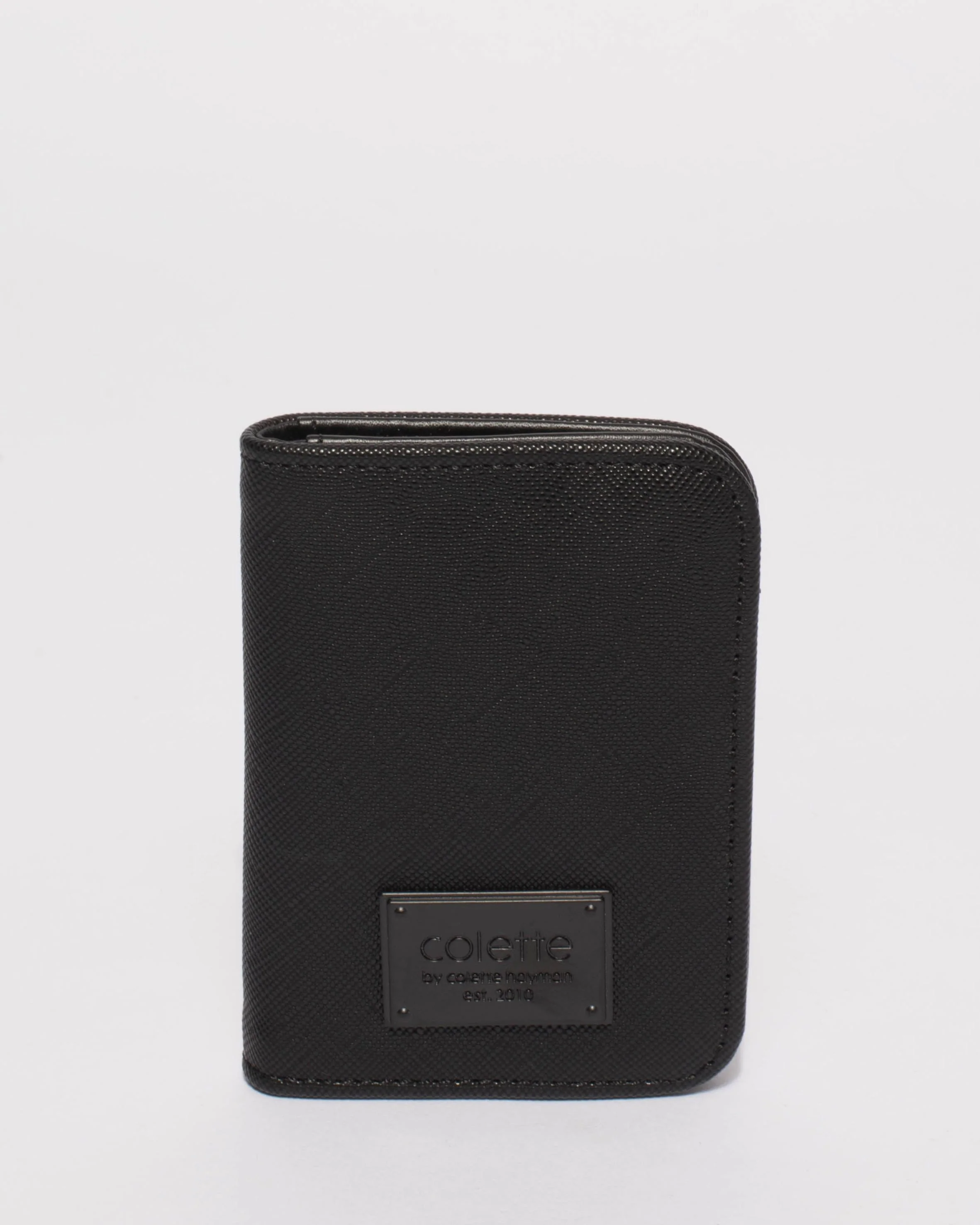 Black Matte Est Credit Card Purse