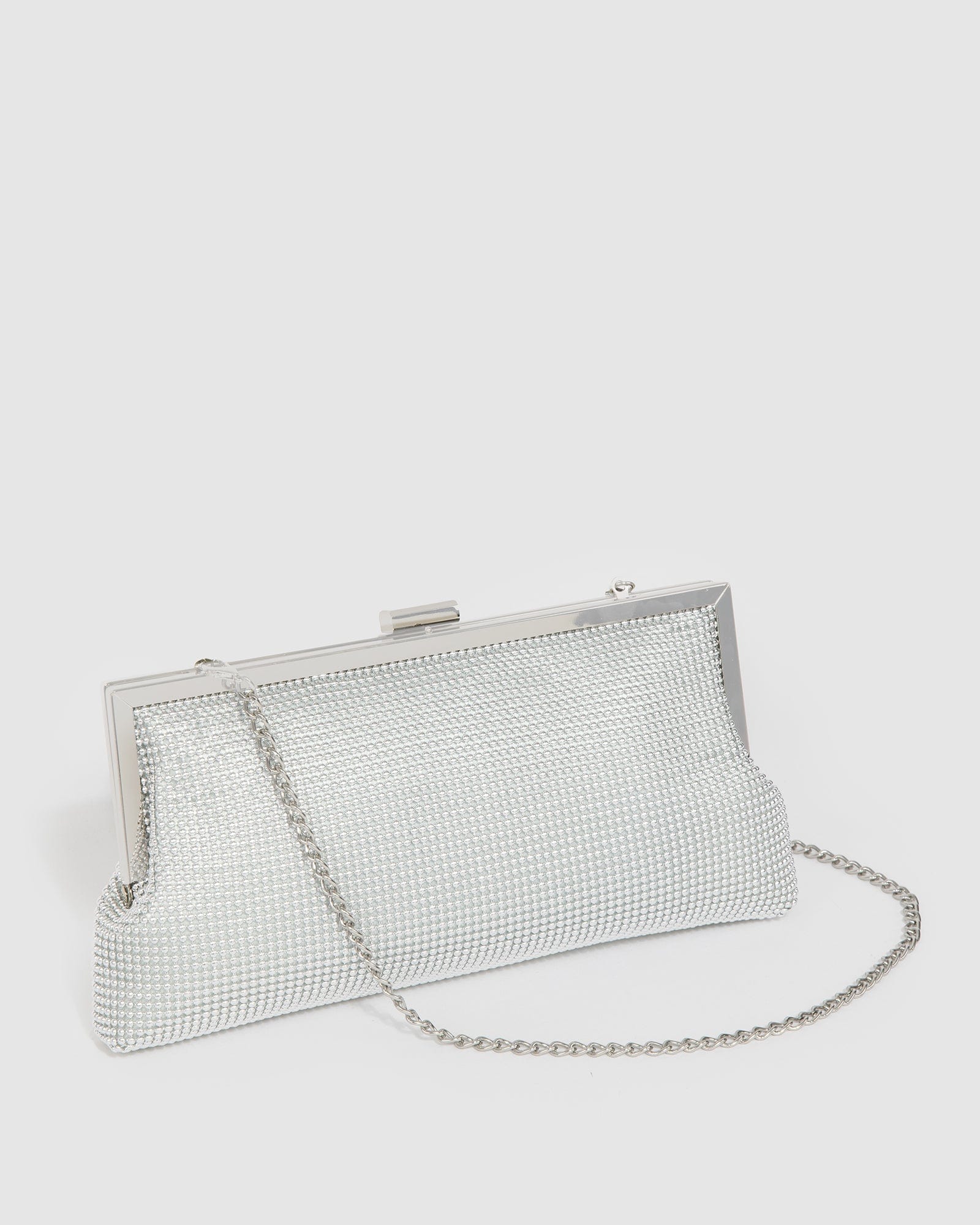 Silver Arya Clutch Bag