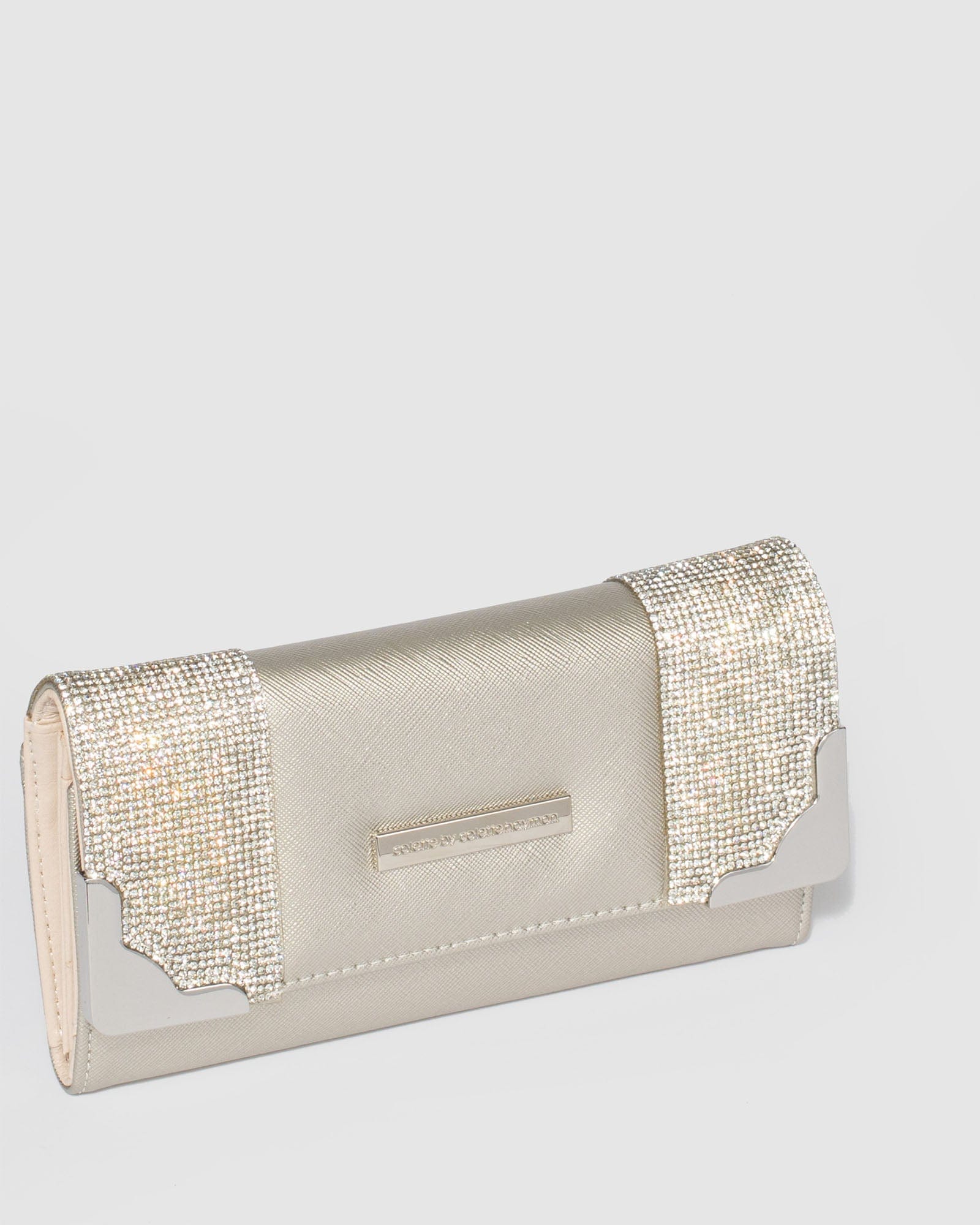 Silver Gemma Crystal Wallet