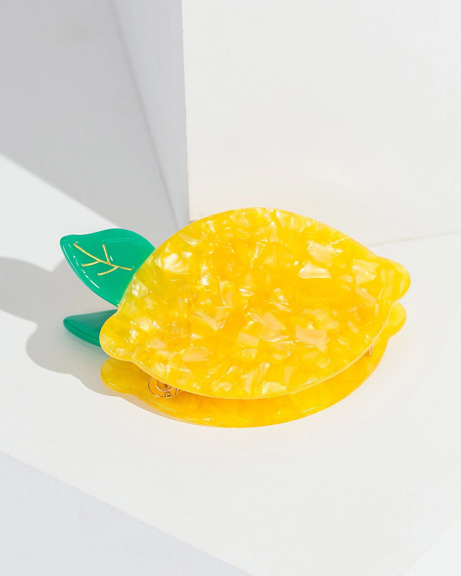 Yellow Lemon Claw Clip