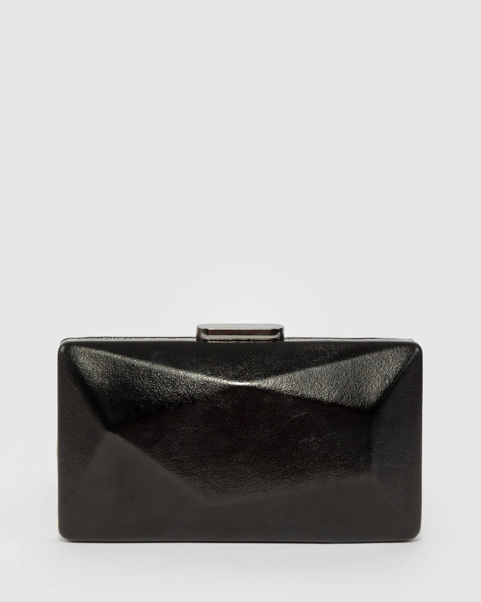 Black Liza Geo Hardcase Clutch Bag