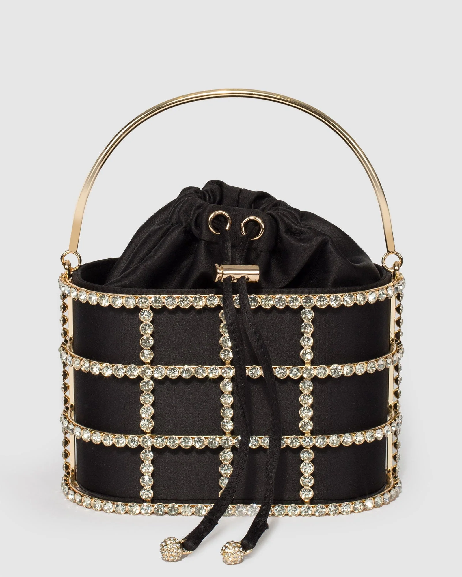 Black Daisy Cage Bag