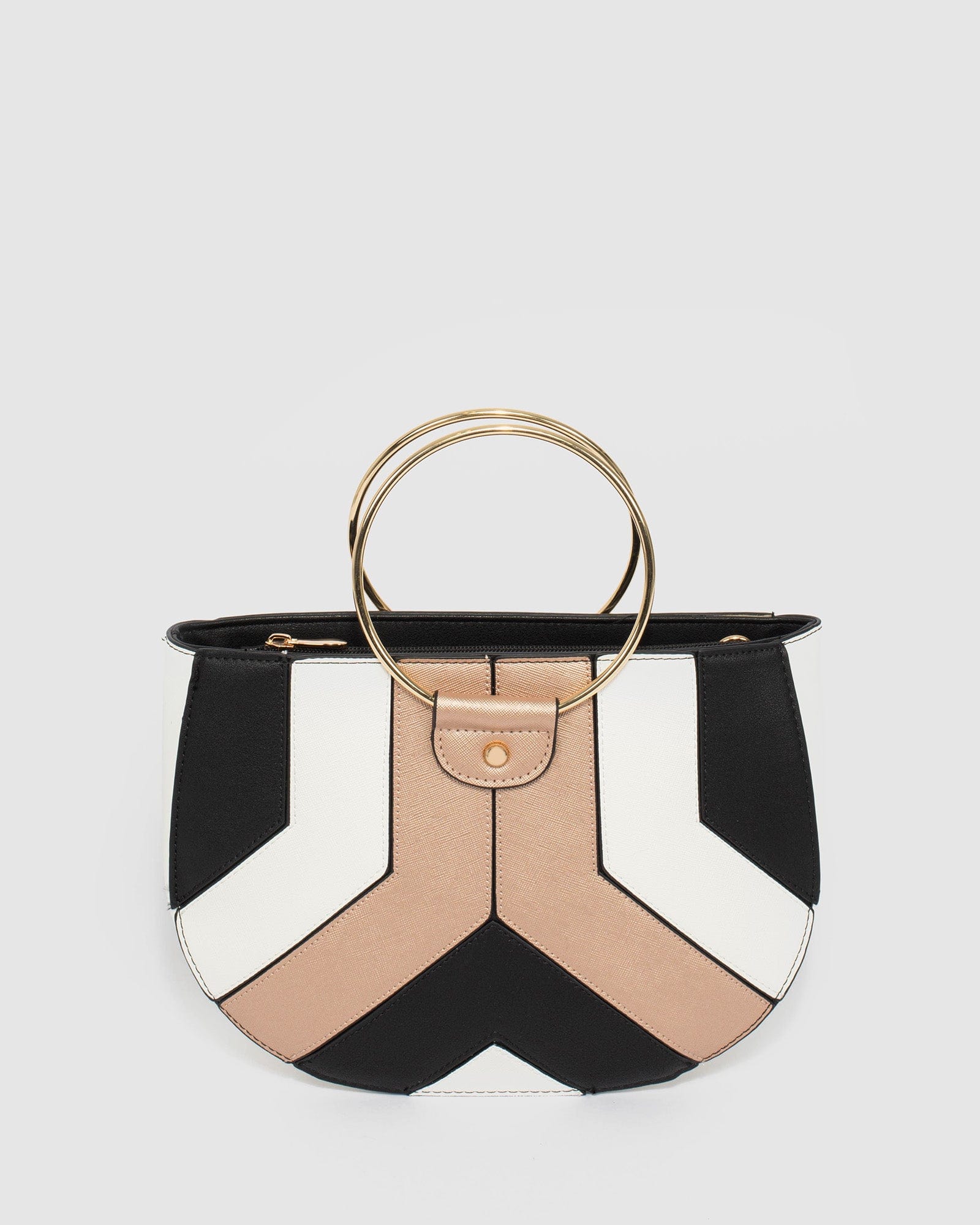 Multi Colour Missy Circle Top Handle Bag
