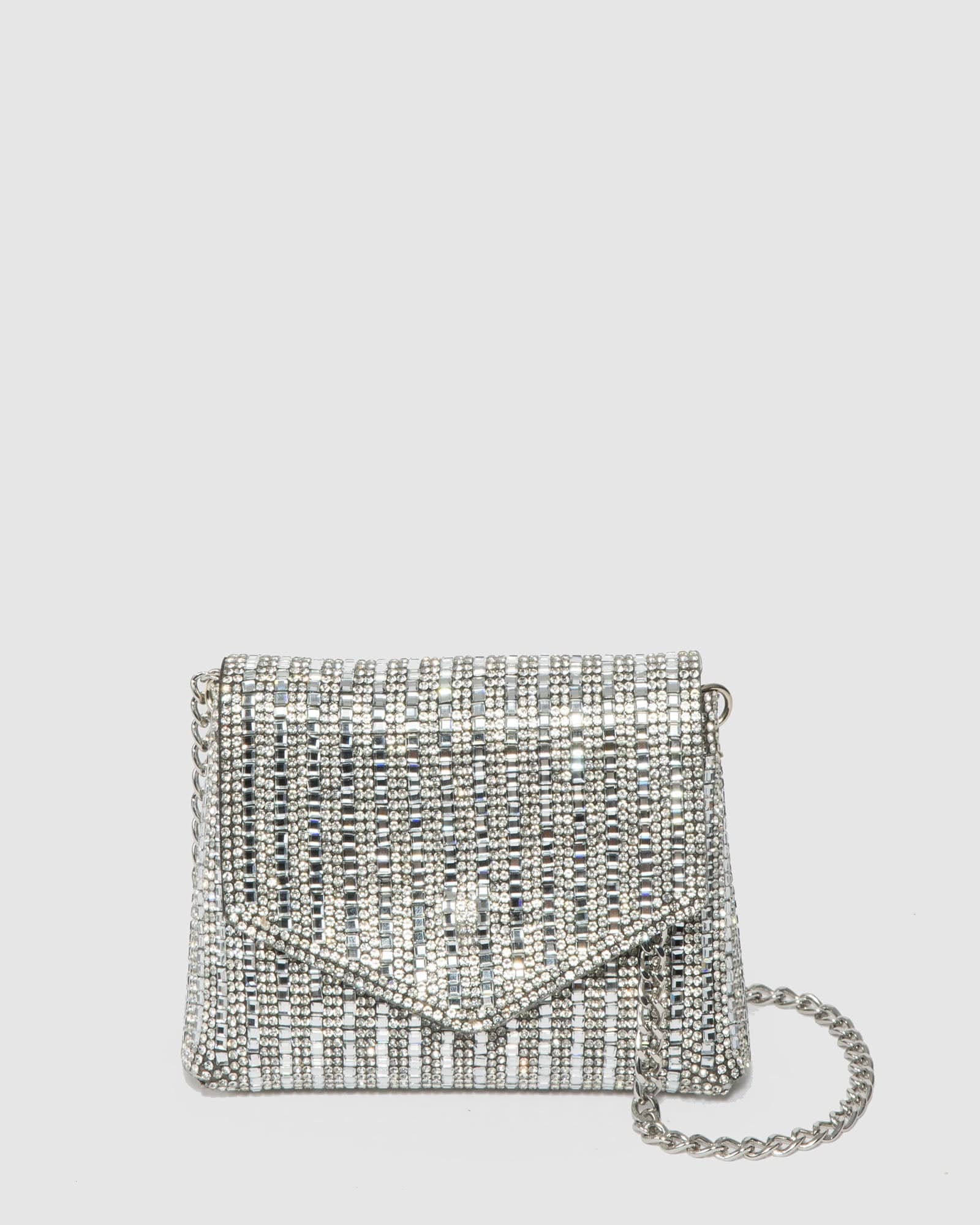 Silver Crystal Sammy Micro Bag