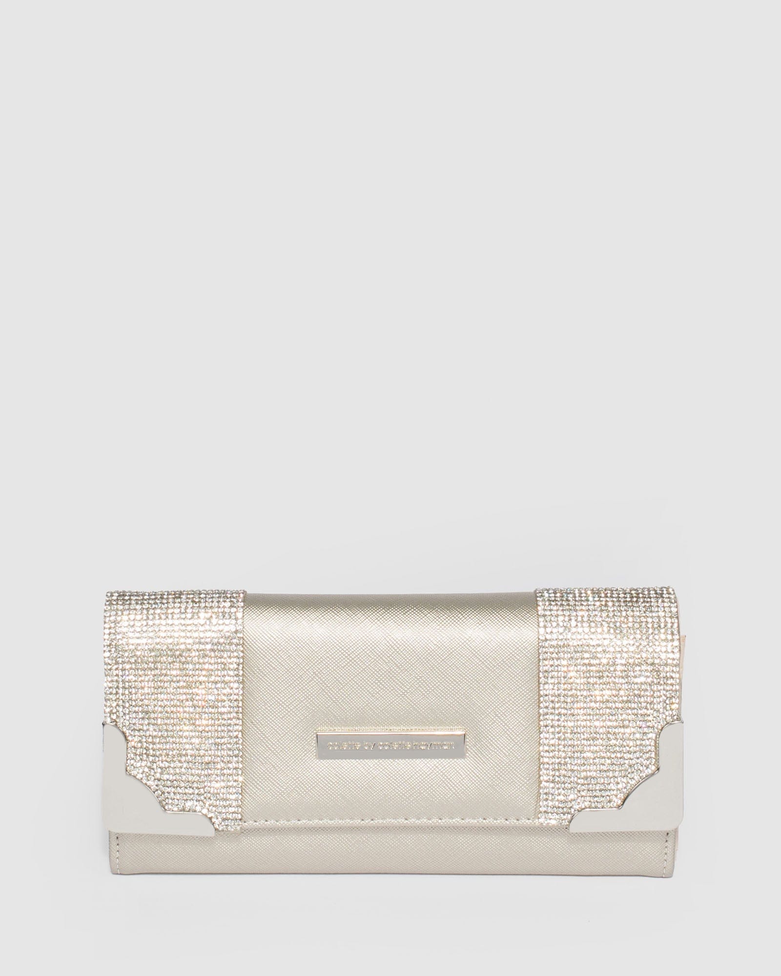 Silver Gemma Crystal Wallet