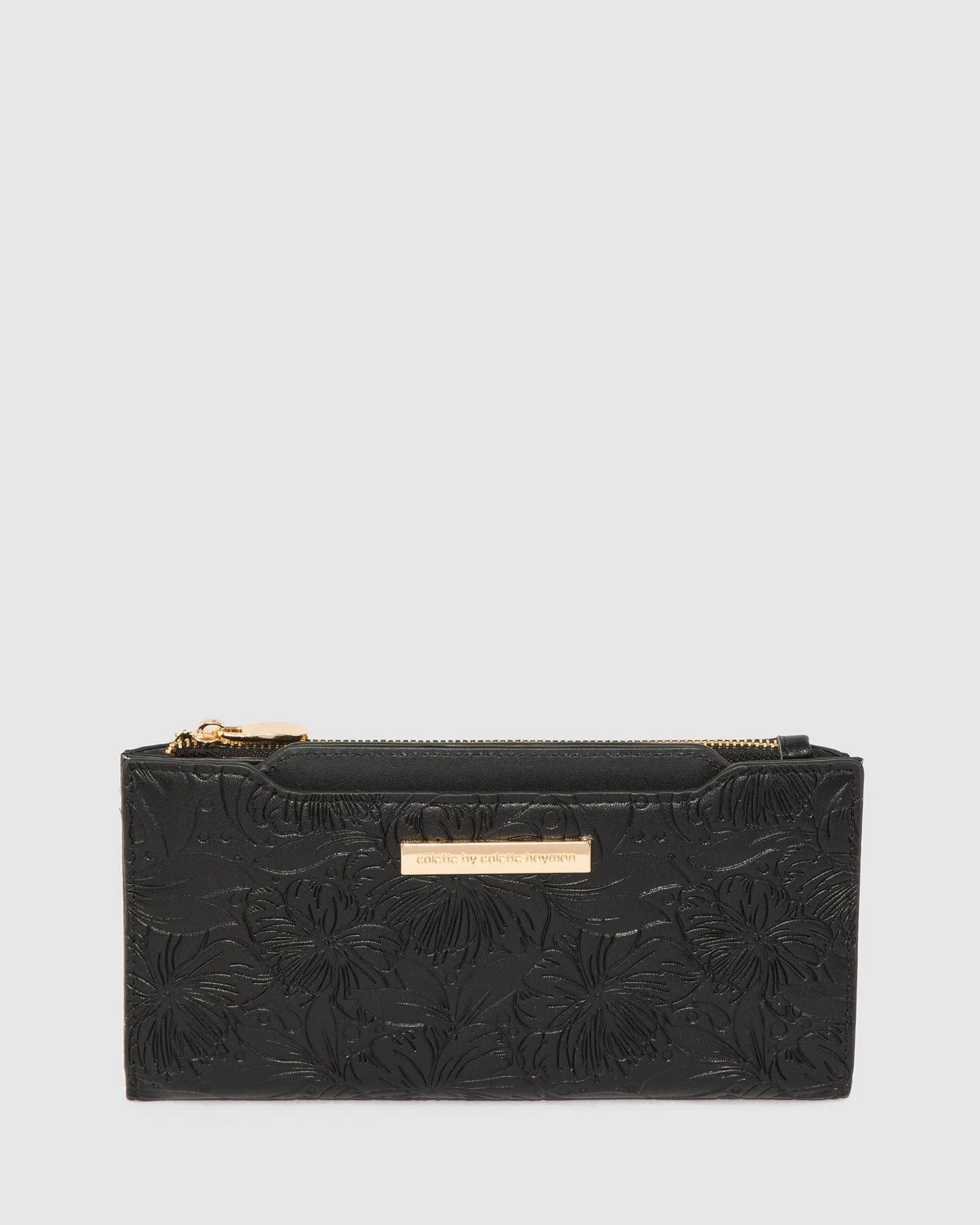 Black Removable Card Section Wallet