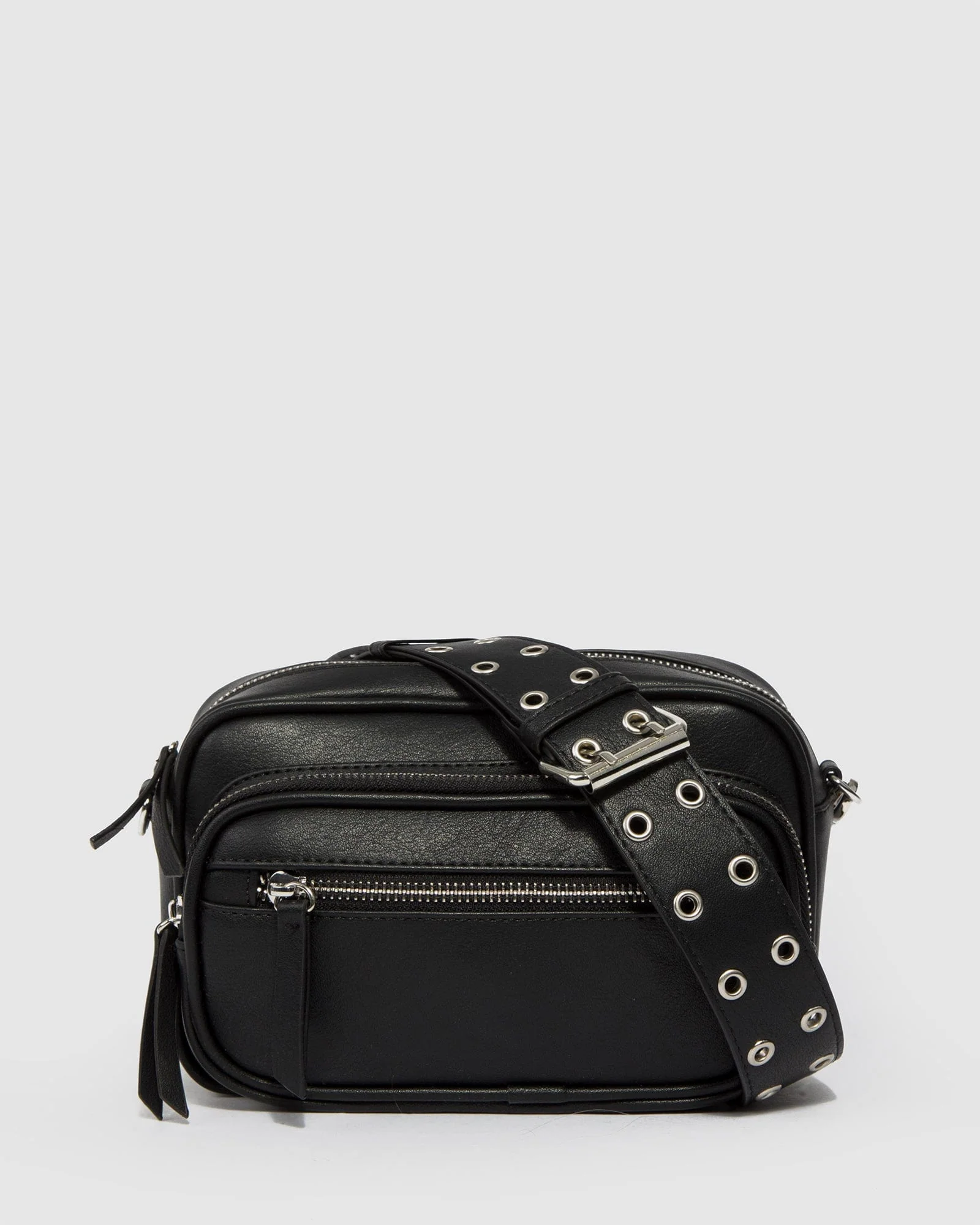 Black Chloe Pocket Crossbody Bag