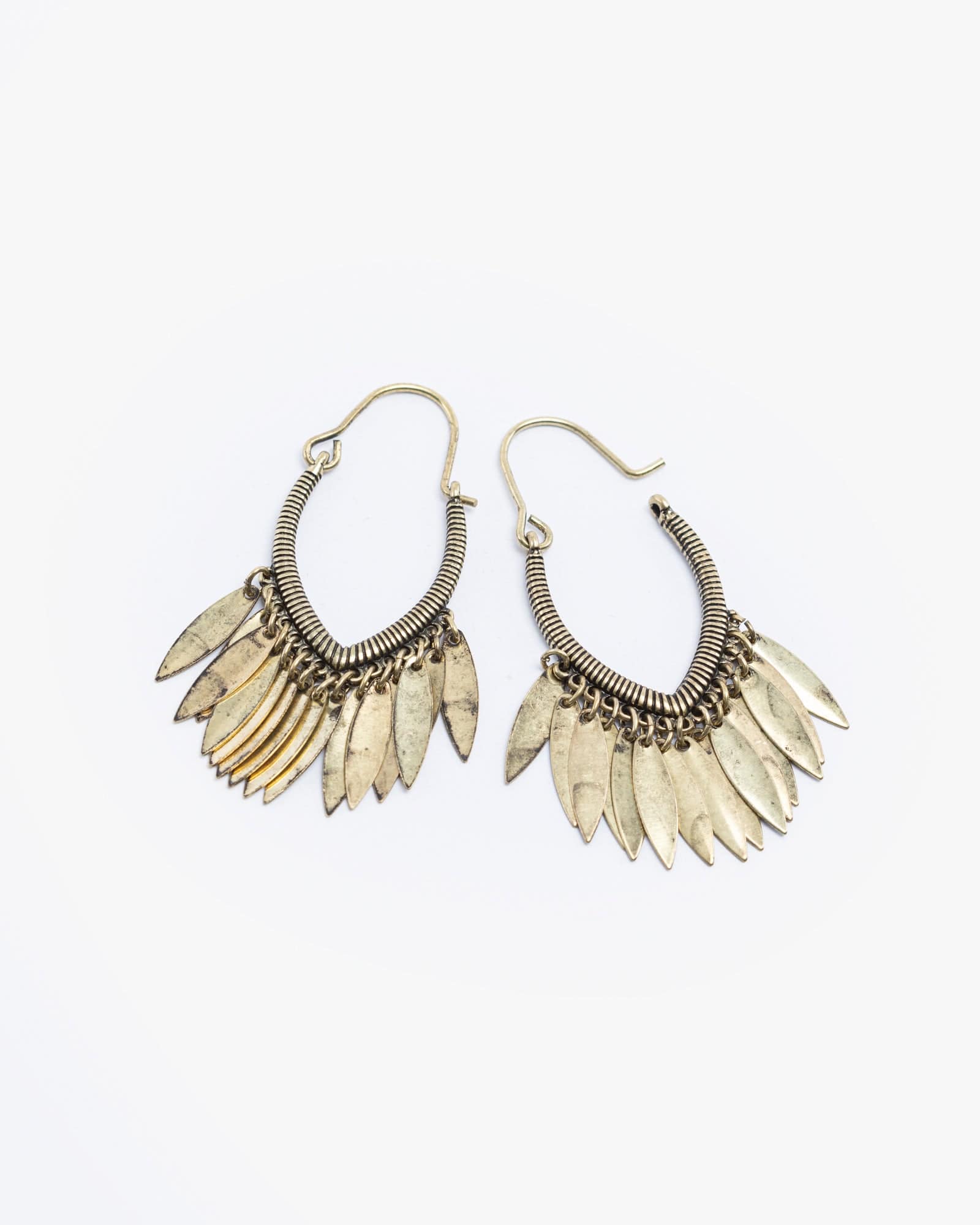 Gold Western Style Tassel Earrings
