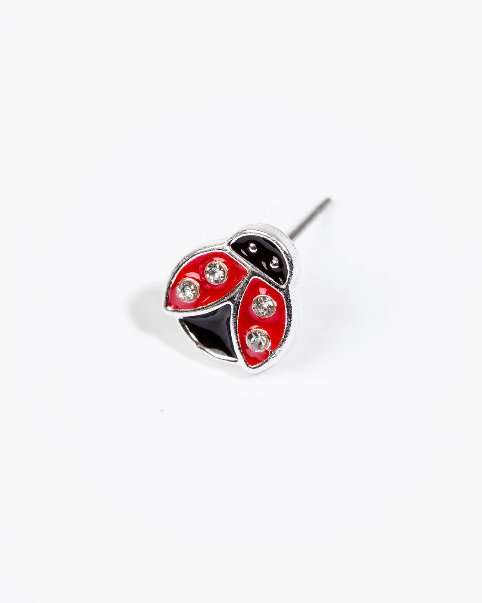 Red Ladybird Stud Earrings
