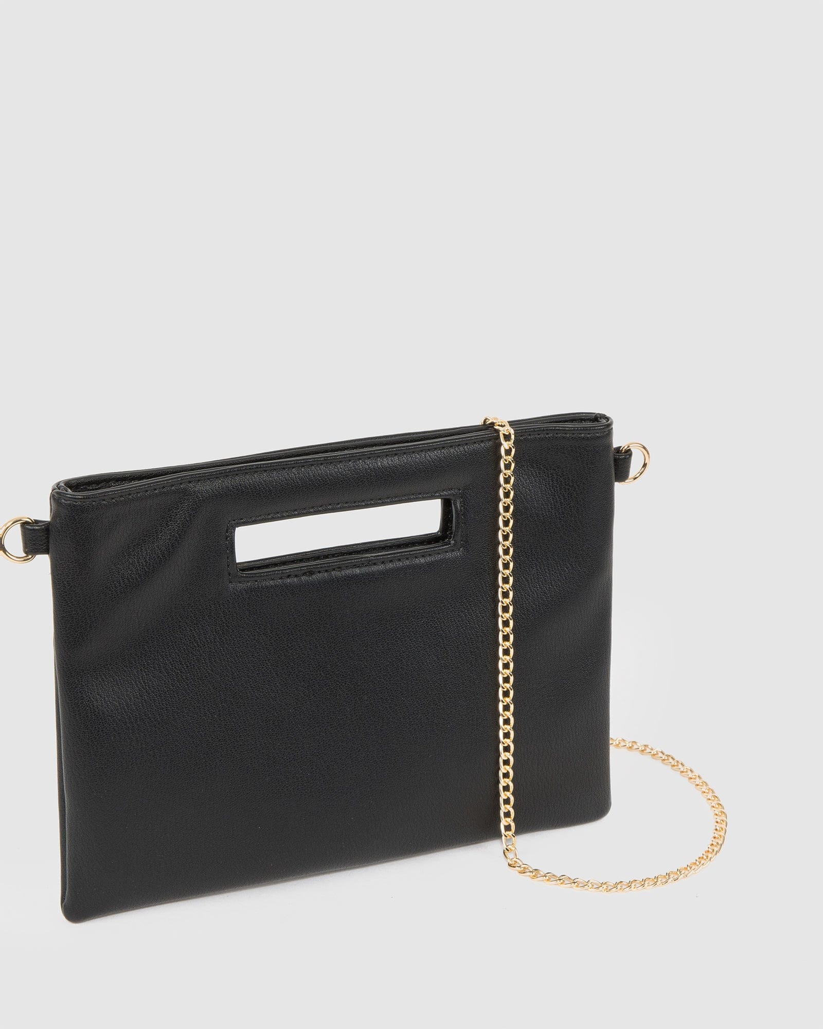 Black Esme Chain Clutch Bag