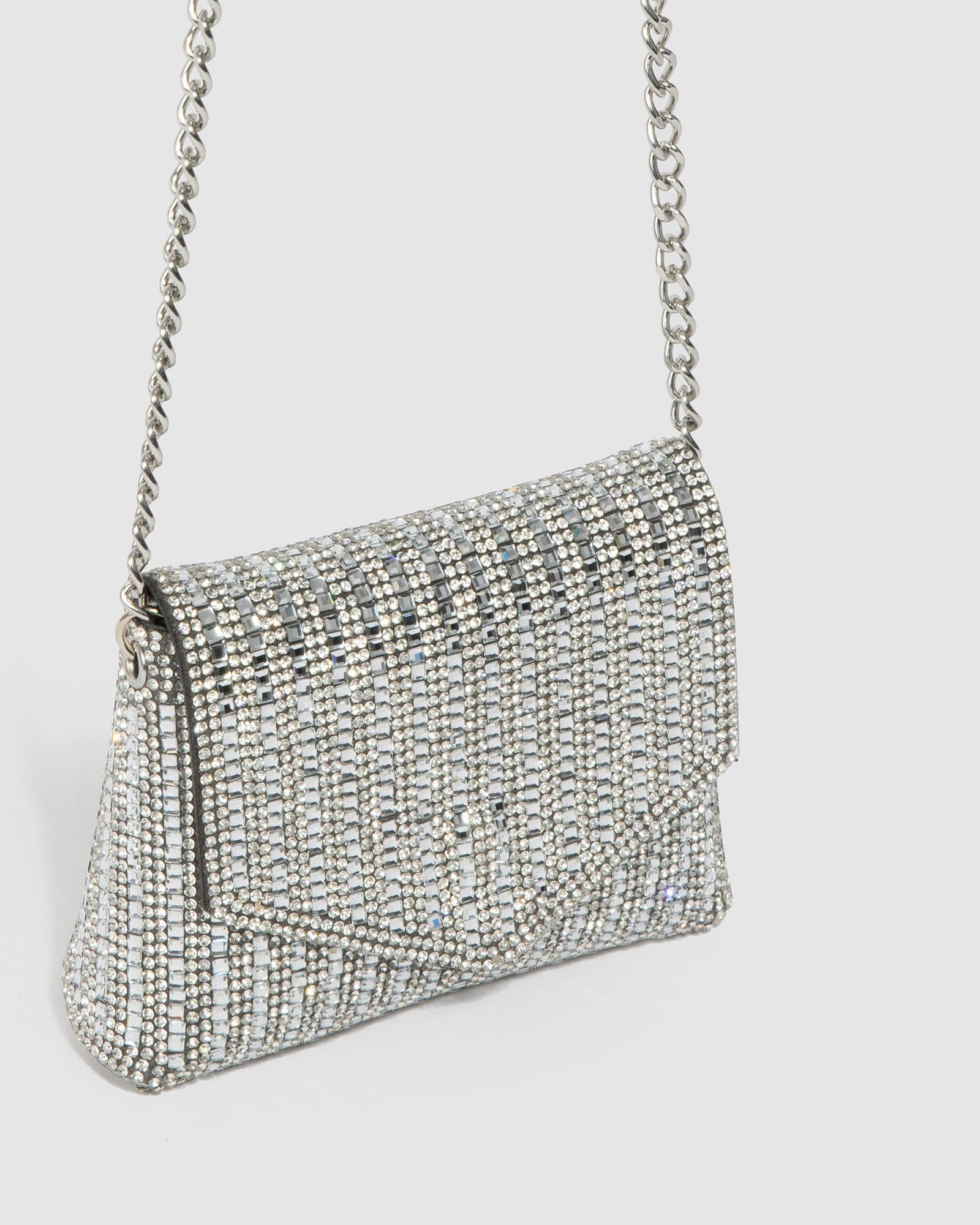 Silver Crystal Sammy Micro Bag