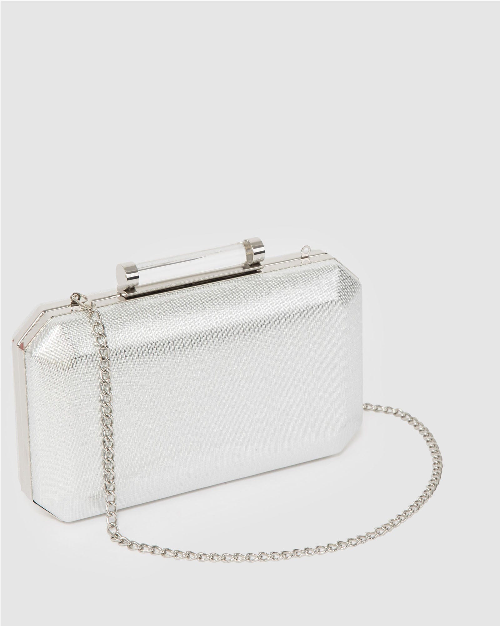 Silver Chiara Clutch Bag