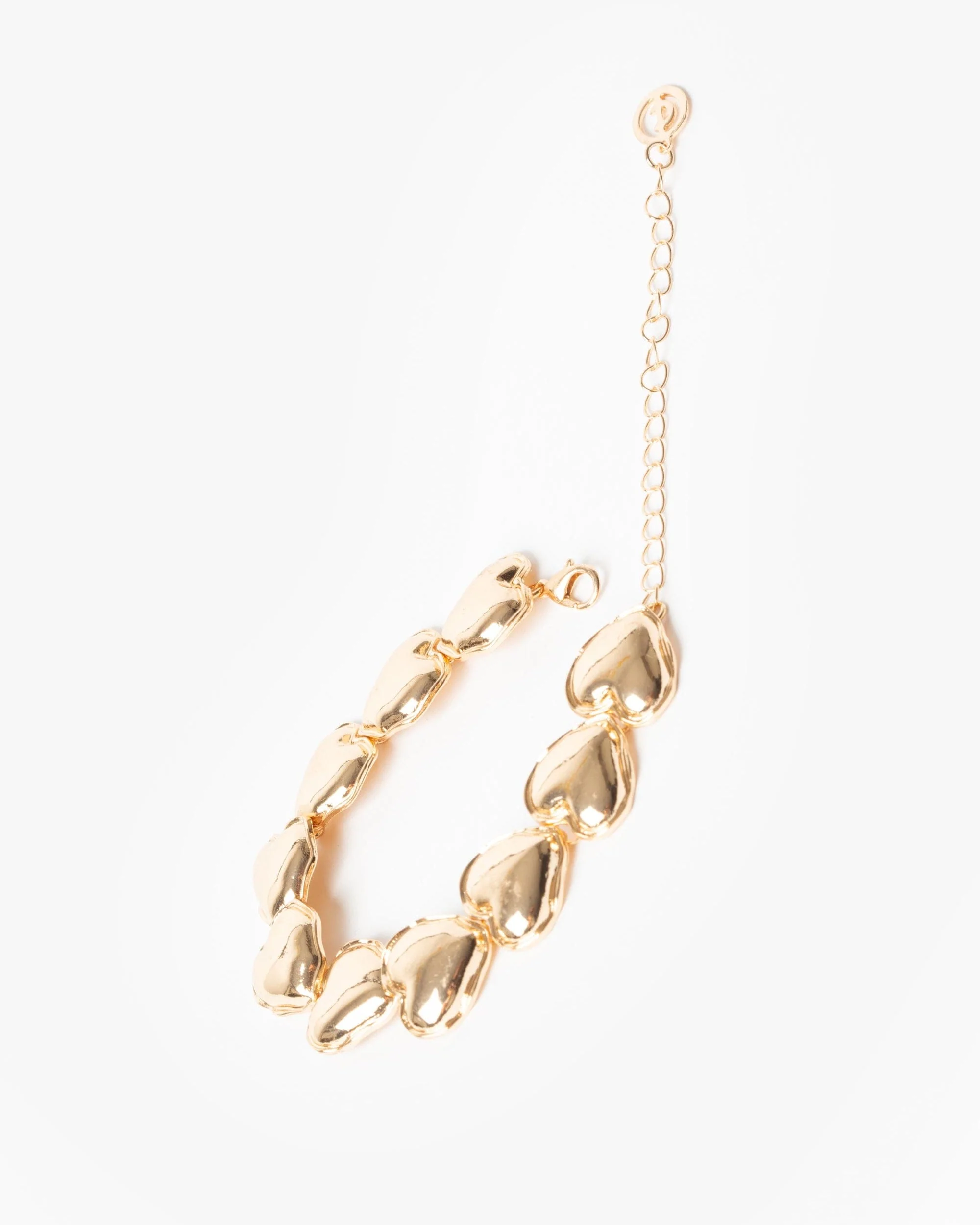 Gold Layered Heart Charm Bracelet