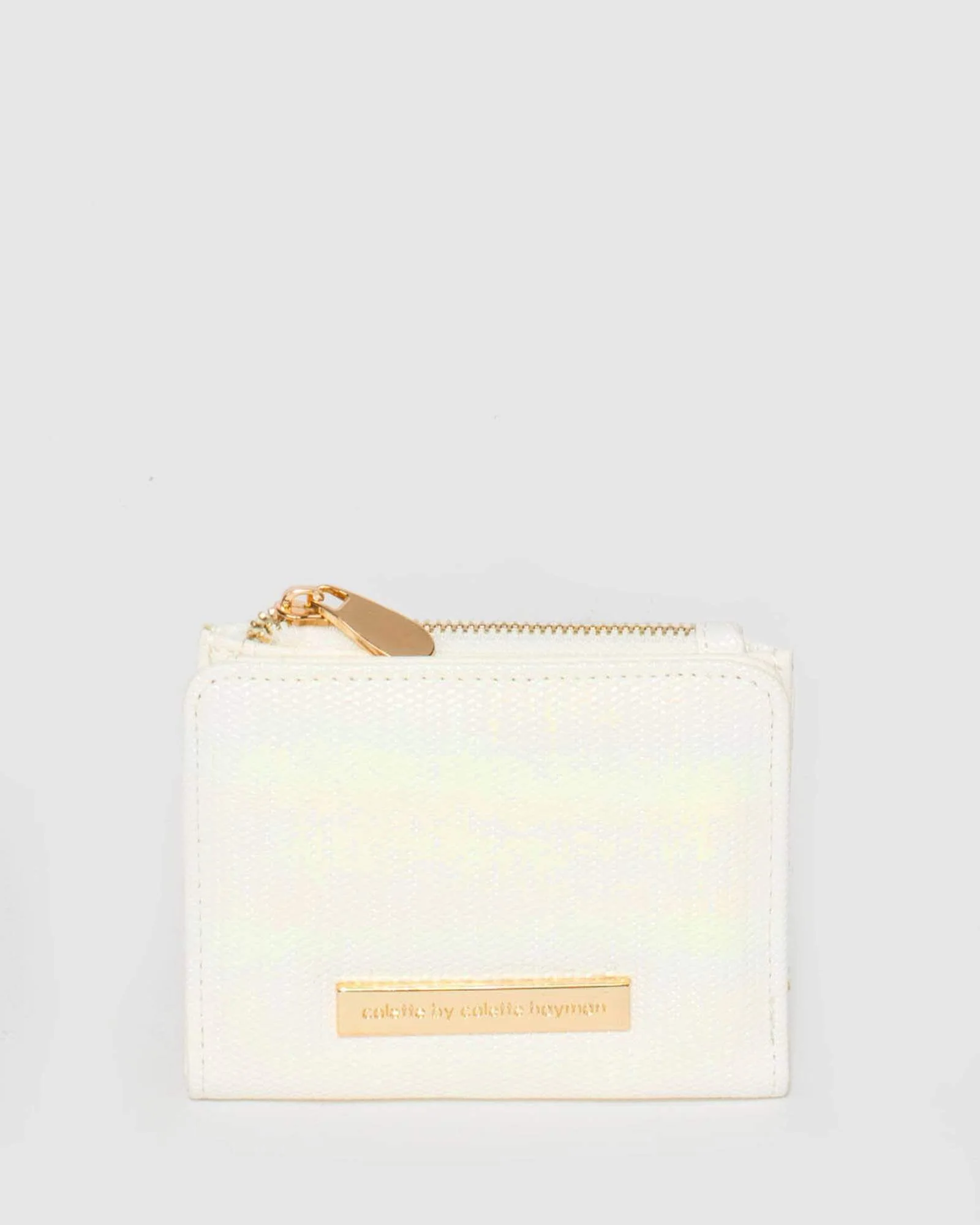 Holographic White Han Mini Wallet