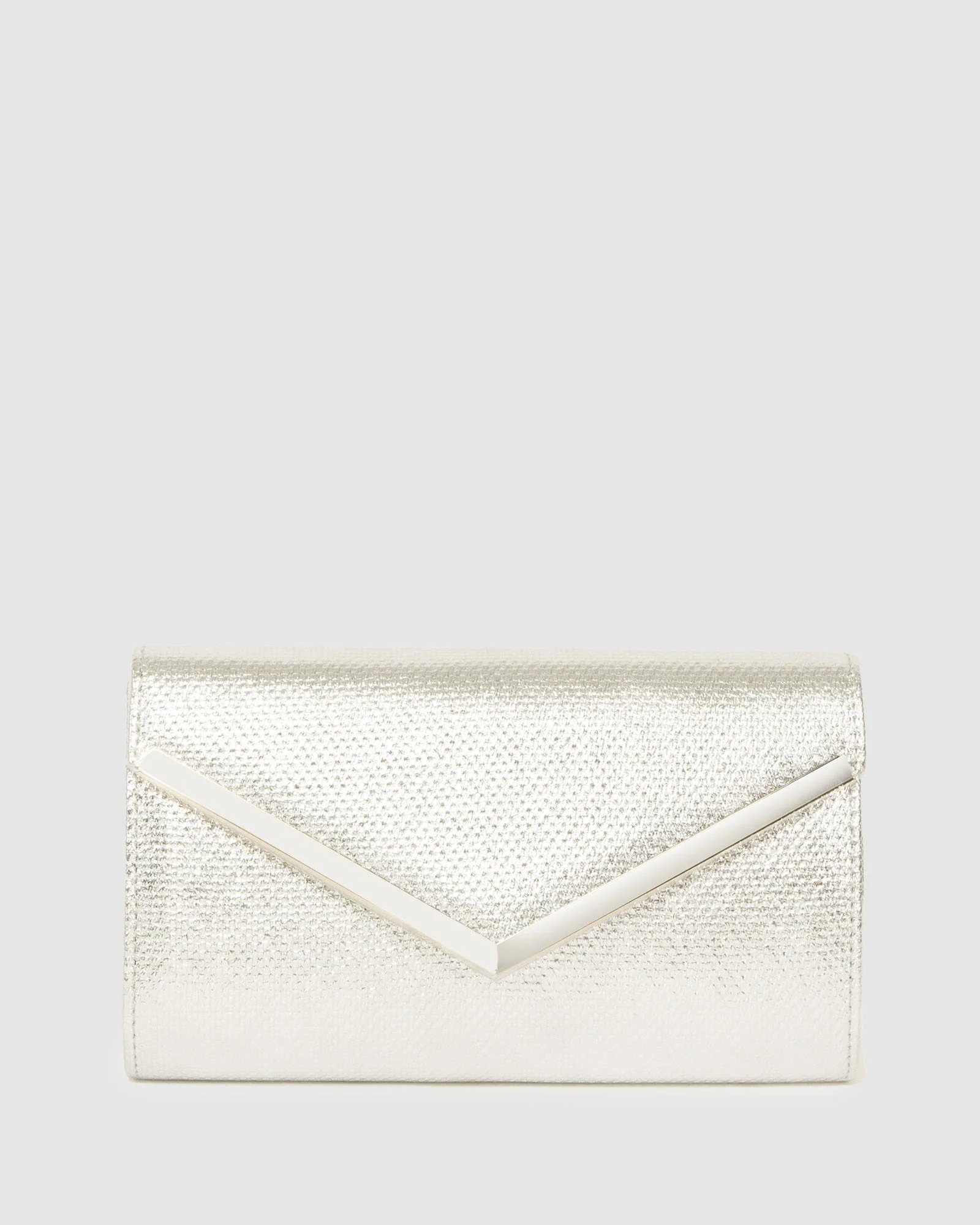 Silver Cindy Evening Clutch Bag