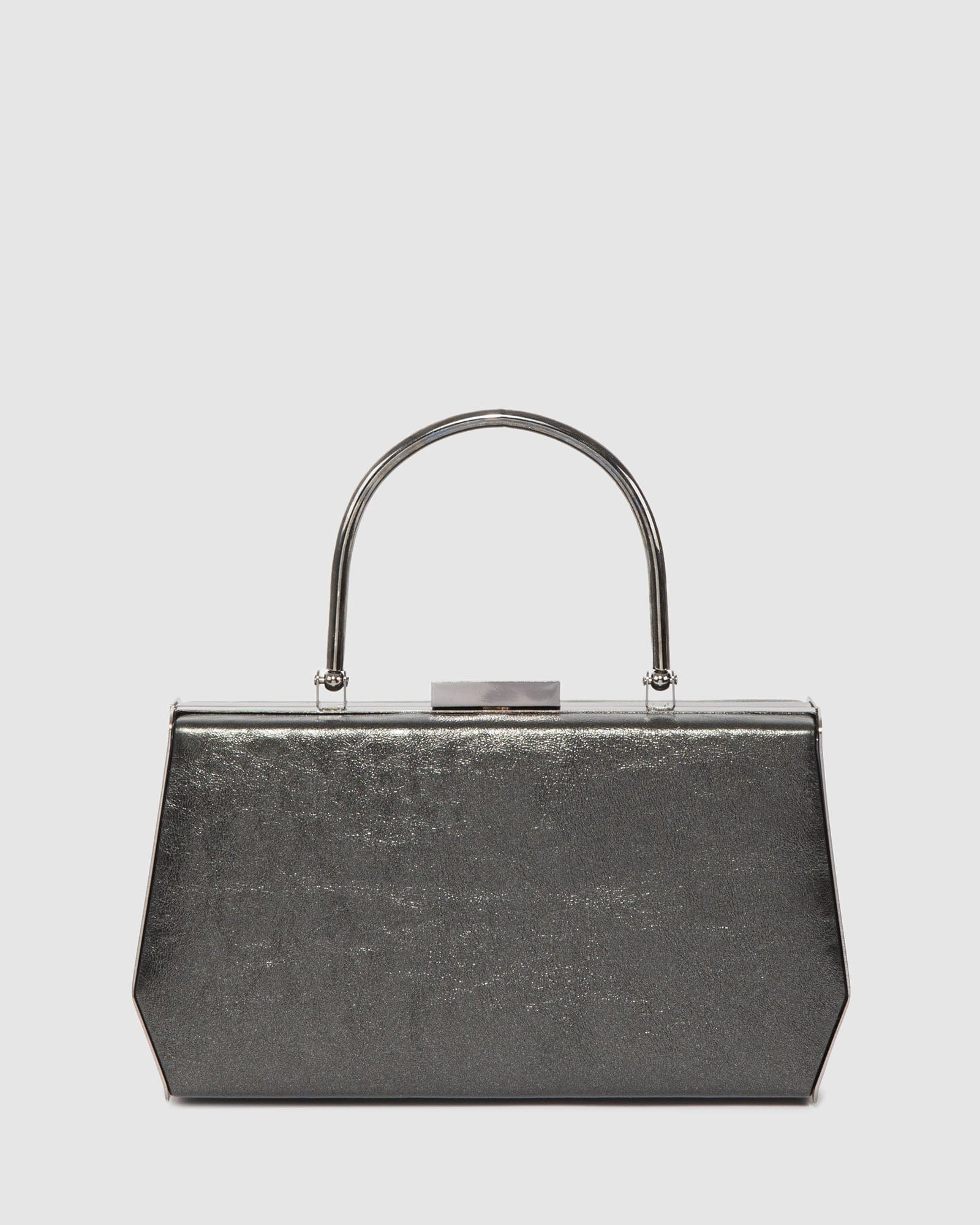 Black Gia Top Handle Clutch Bag