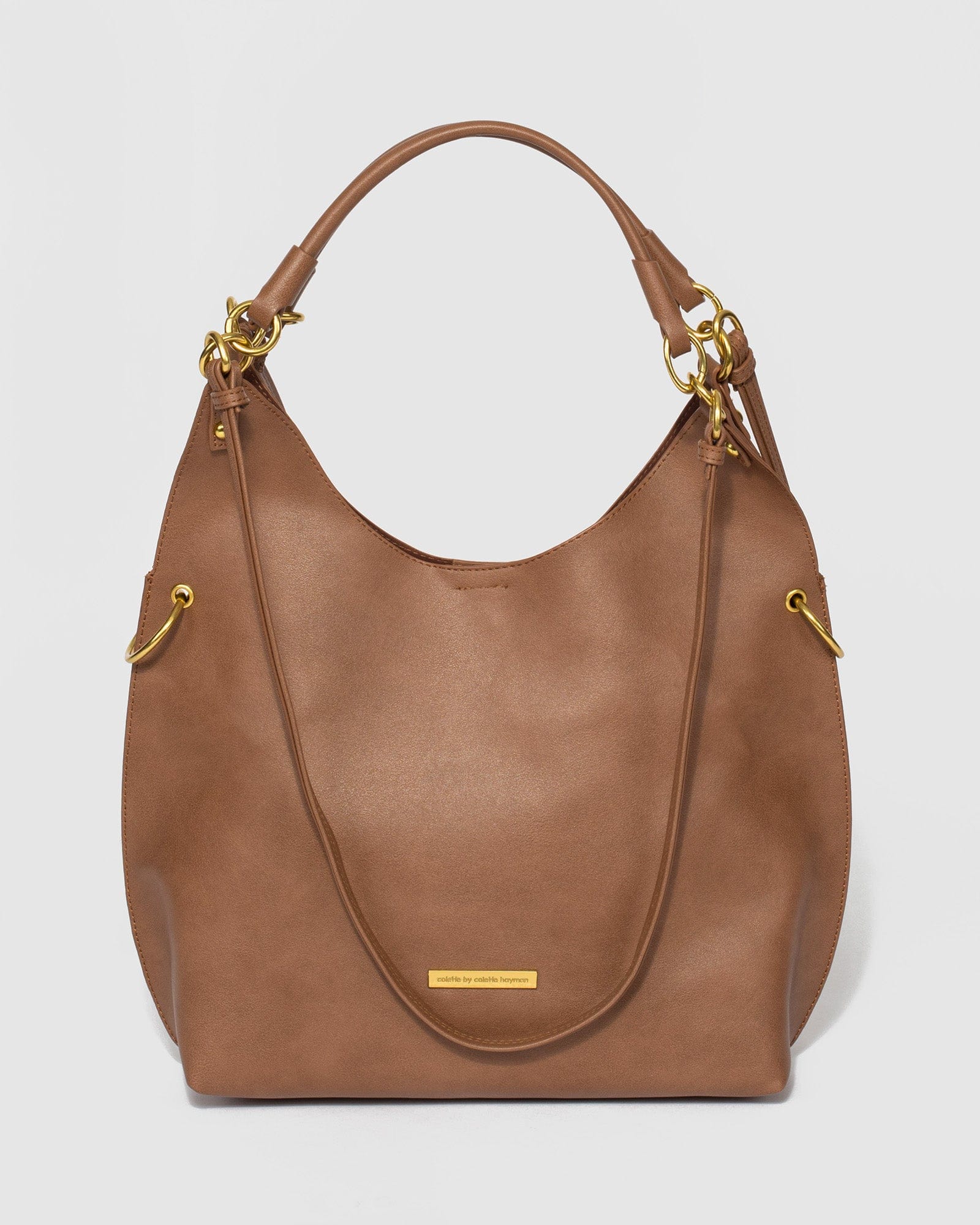 Brown Camila Pocket Slouch Bag