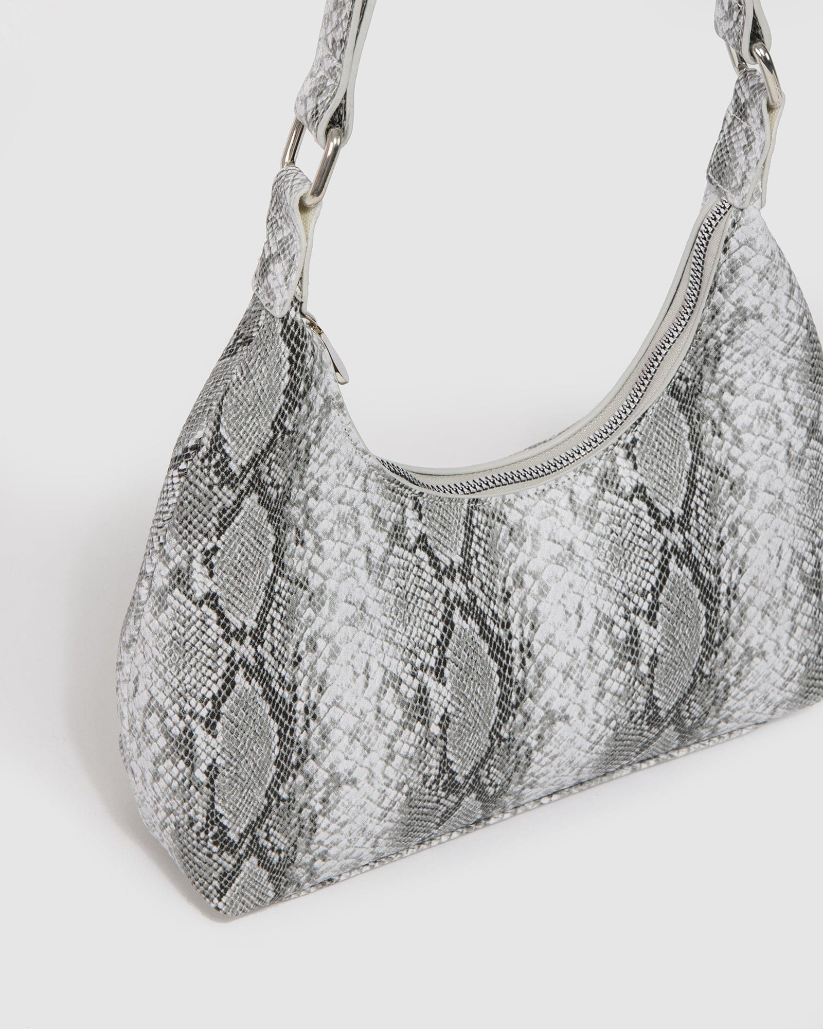 Snake Print Keiley Scoop Shoulder Bag