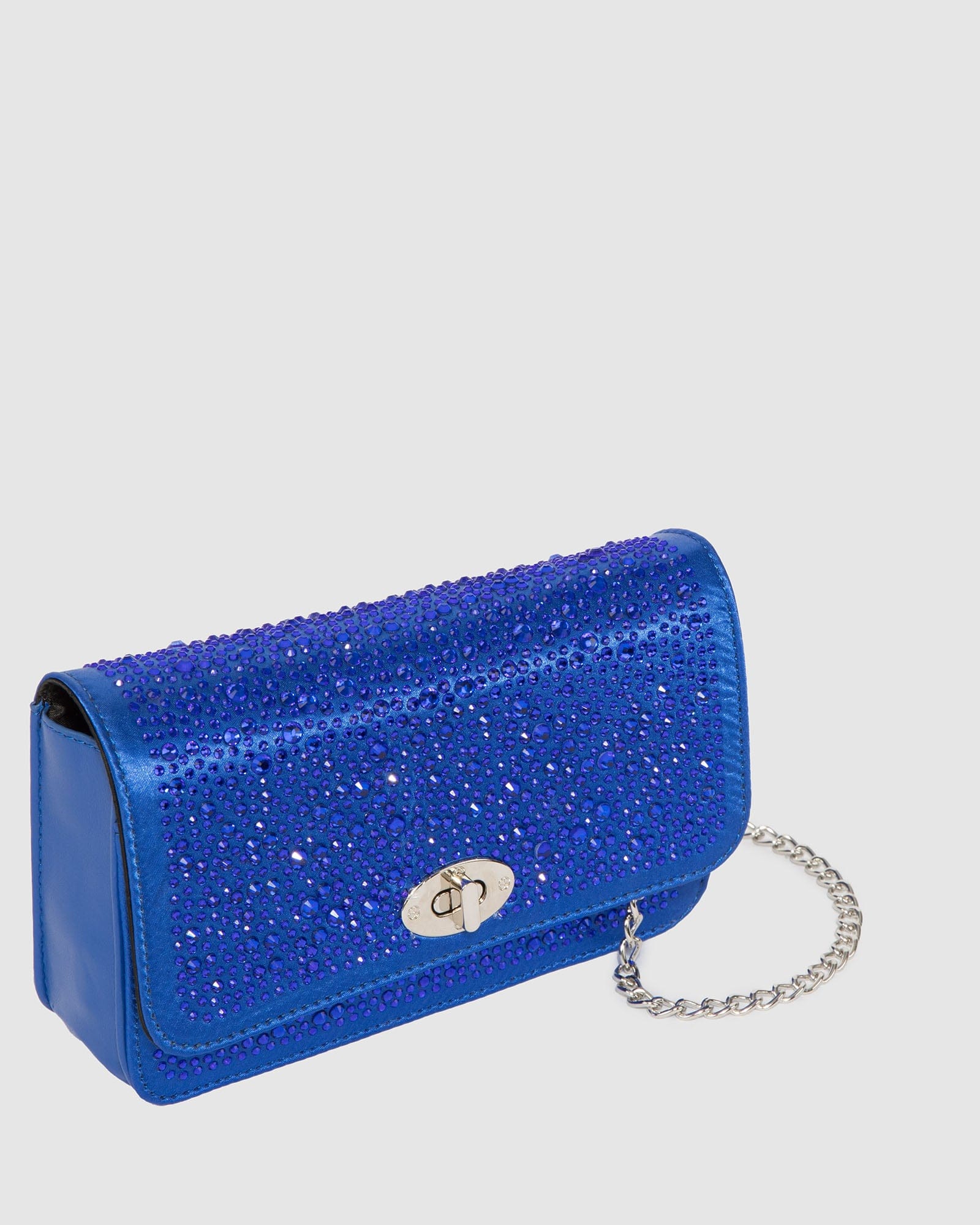 Blue Eboni Crystal Crossbody Bag
