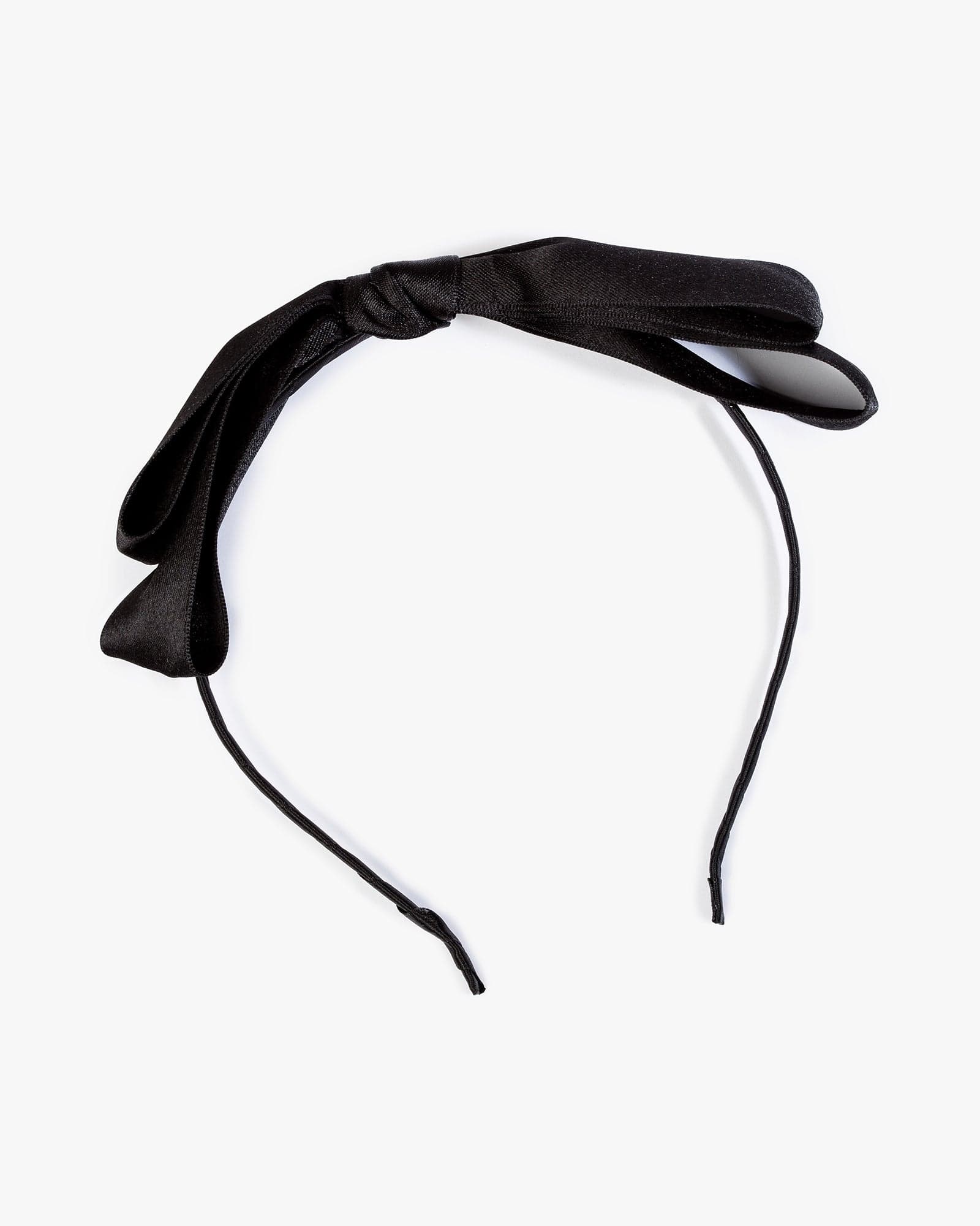 Black Oversized Double Bow Headband