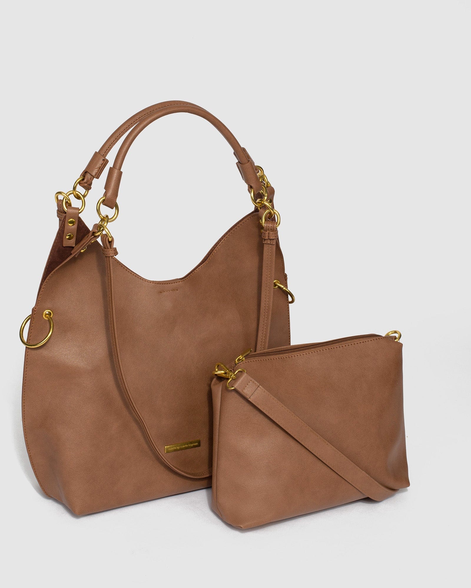 Brown Camila Pocket Slouch Bag