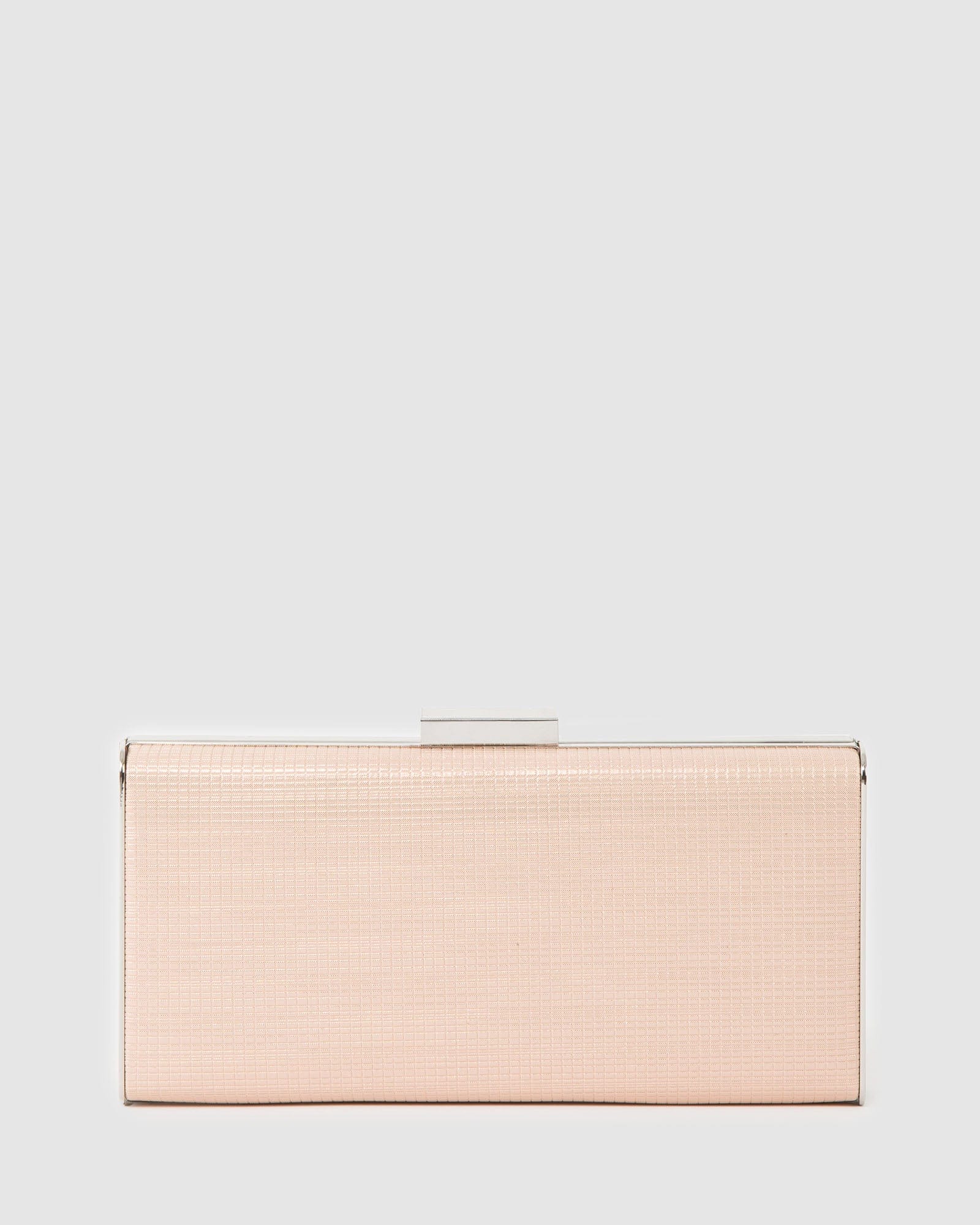 Rose Gold Dafne Hardcase Clutch Bag