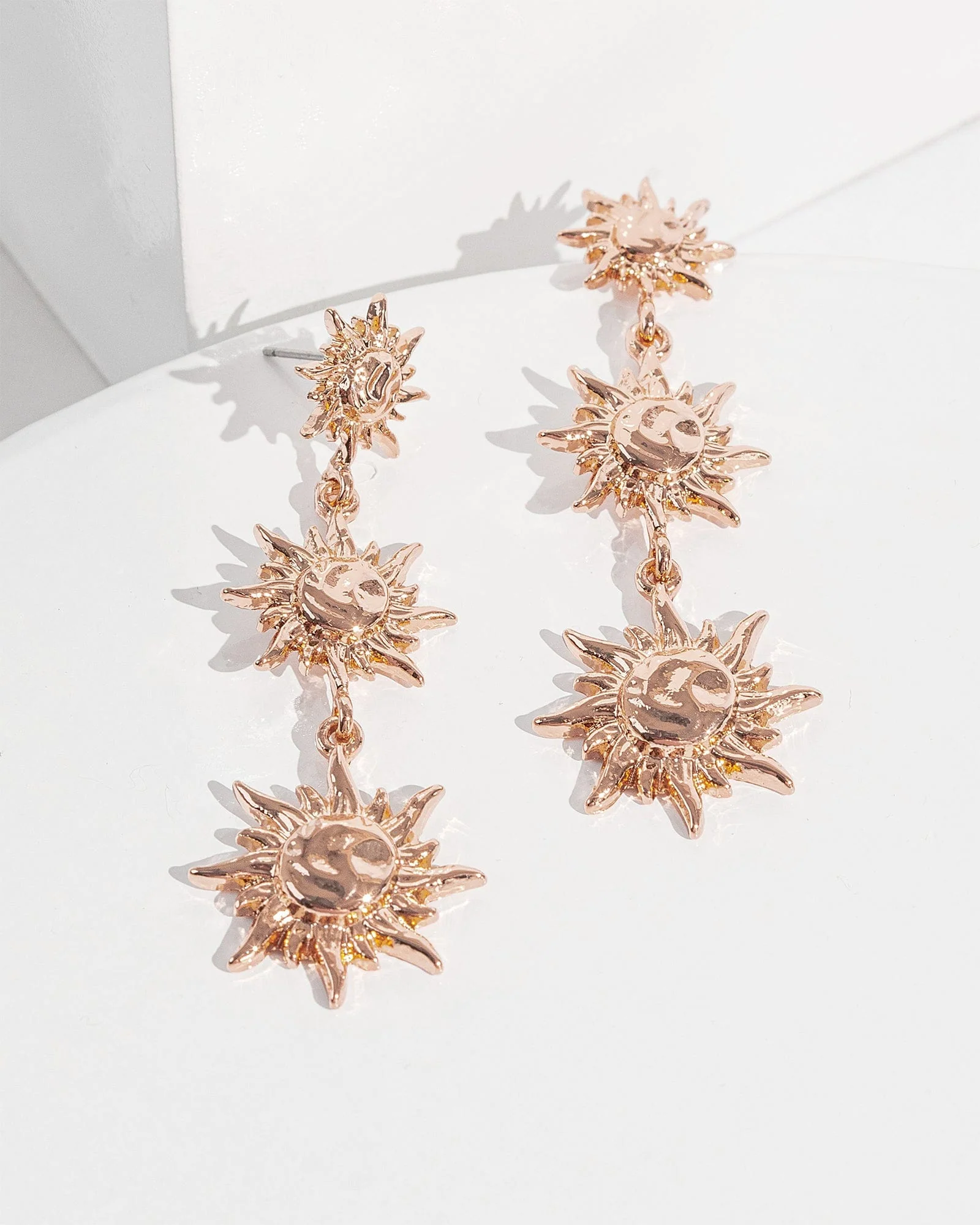 Rose Gold Sunshine Drops Earrings