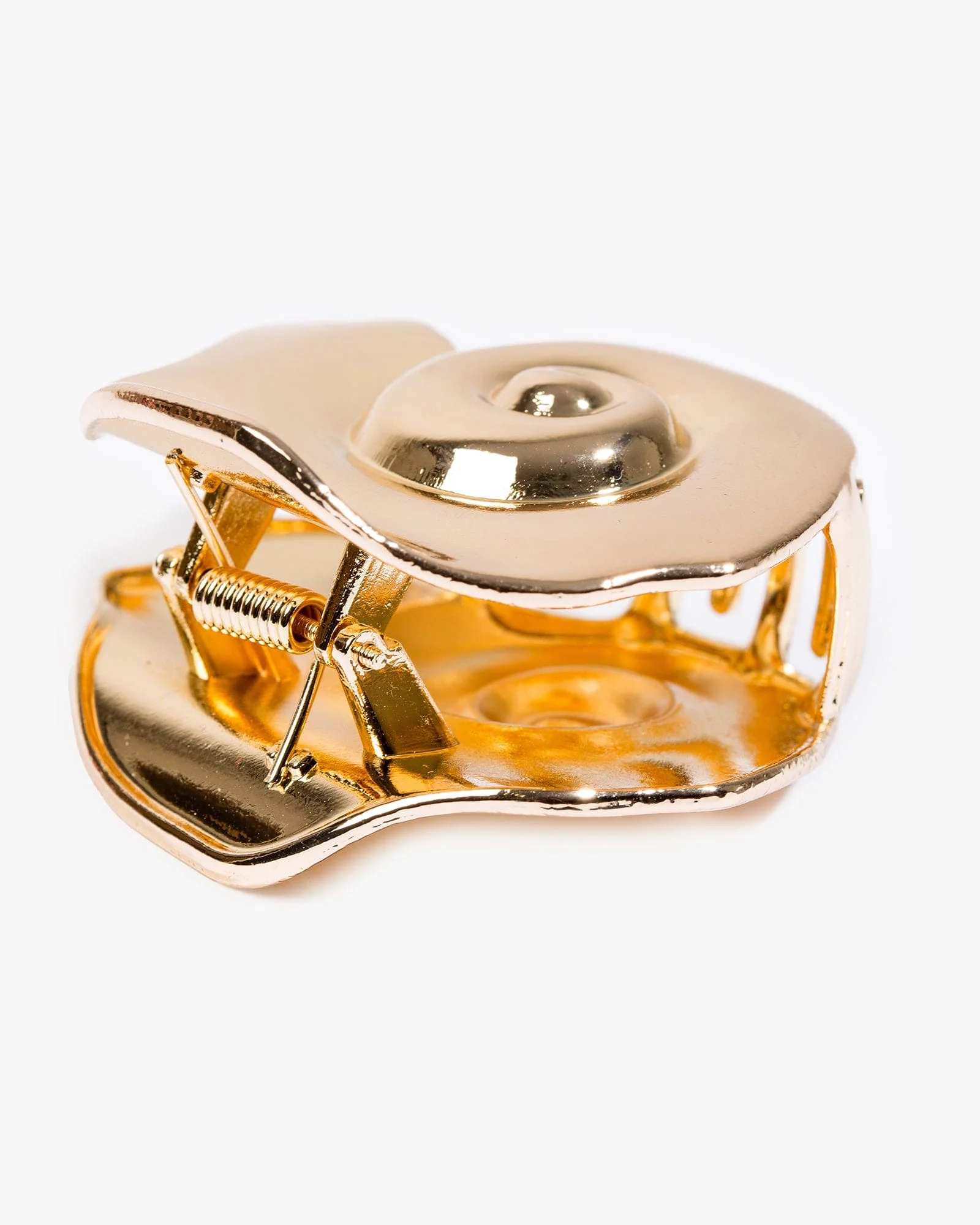 Gold Swirl Sea Icon Hair Claw Clip