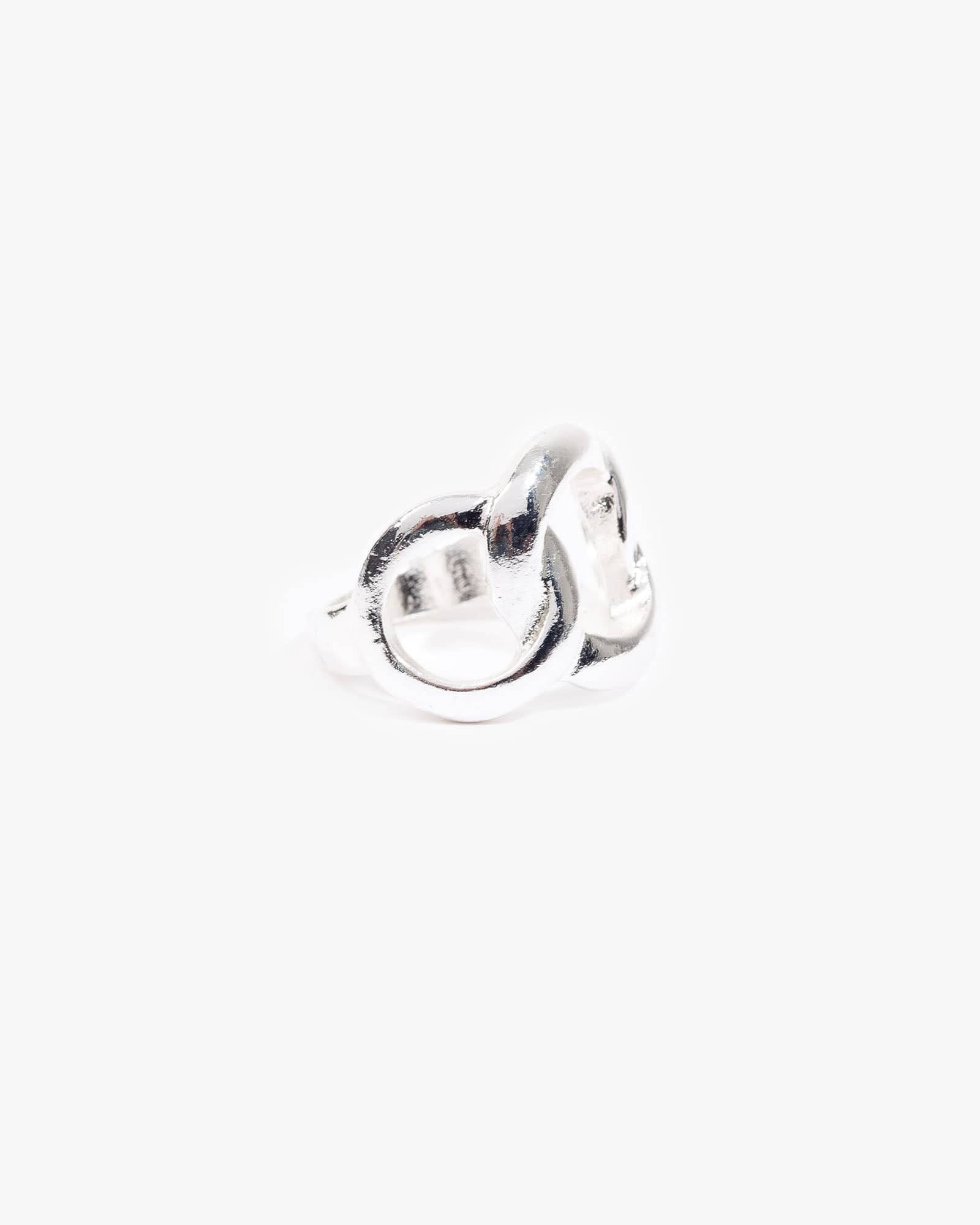 Silver Chain Link Statement Ring