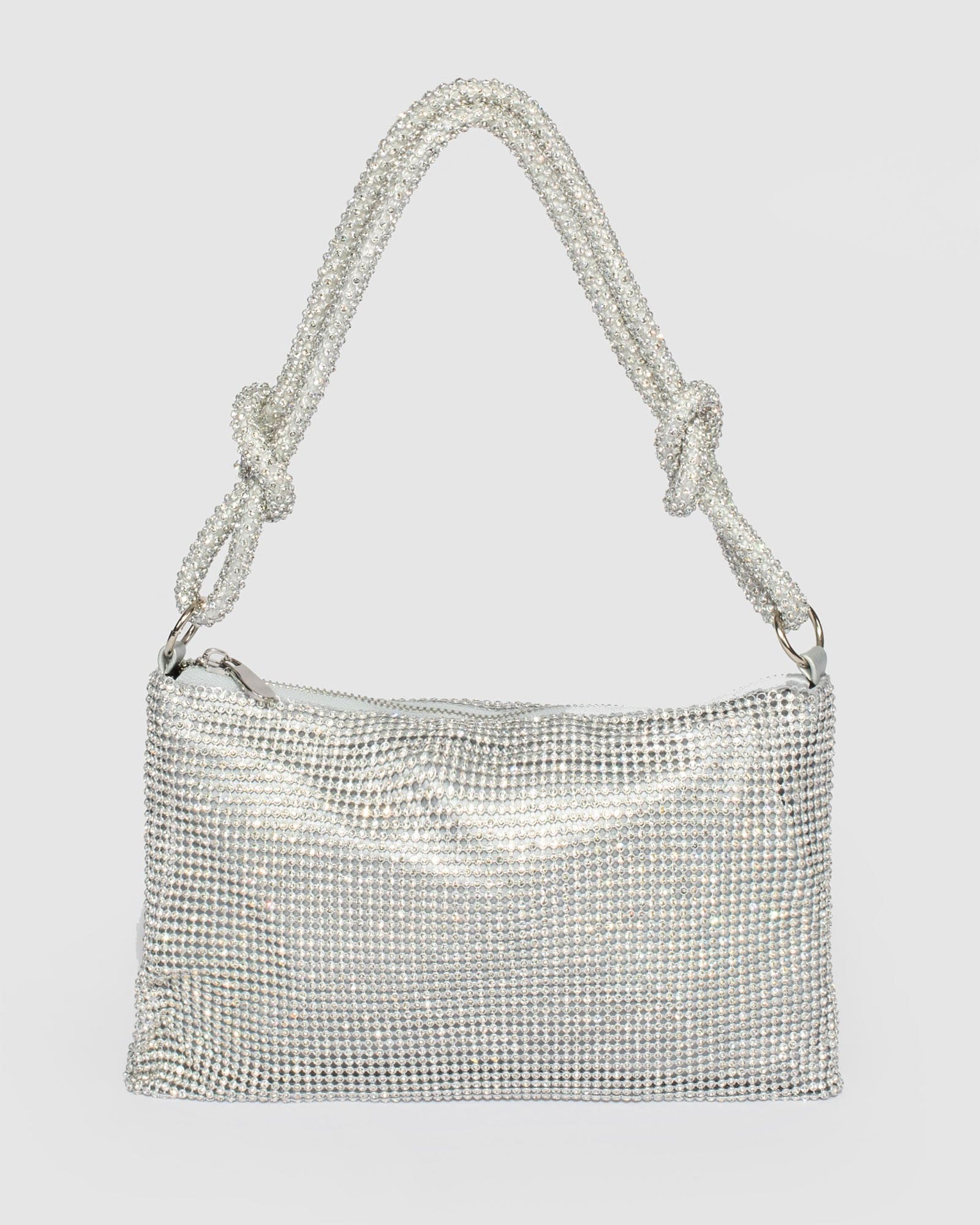 Silver Alana Crystal Bag