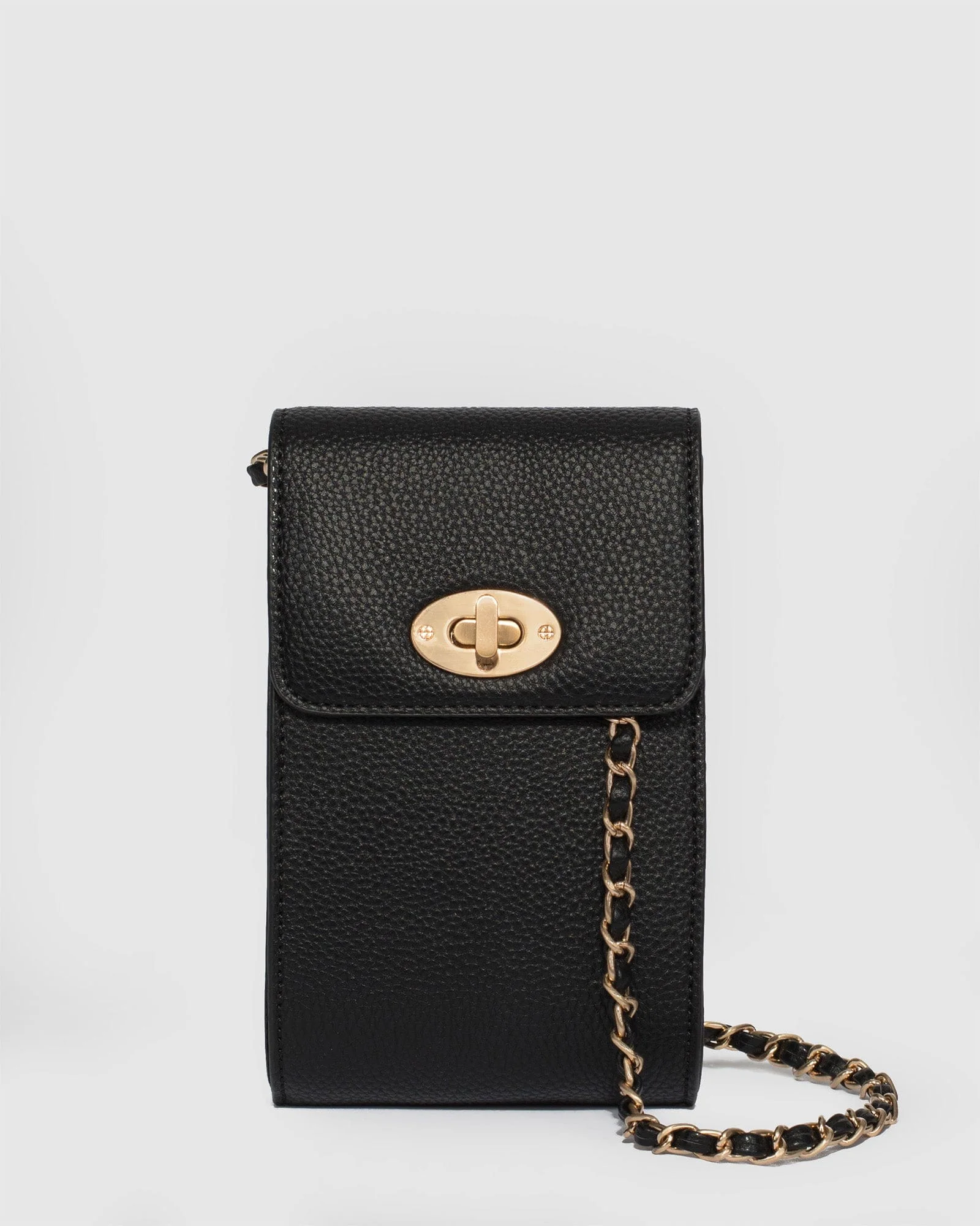 Black Koni Chain Phone Bag