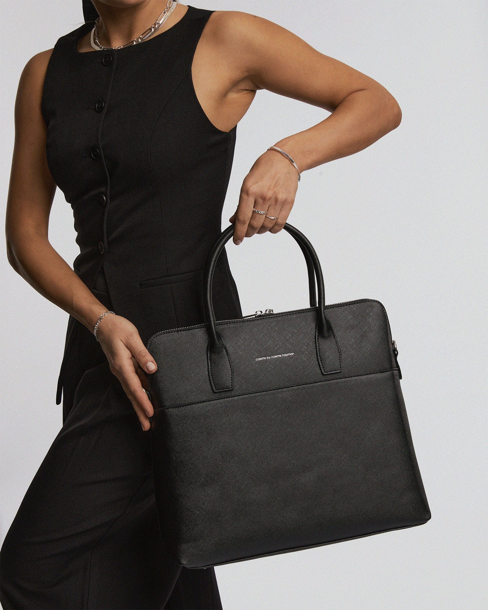 Black Dominique Laptop Bag