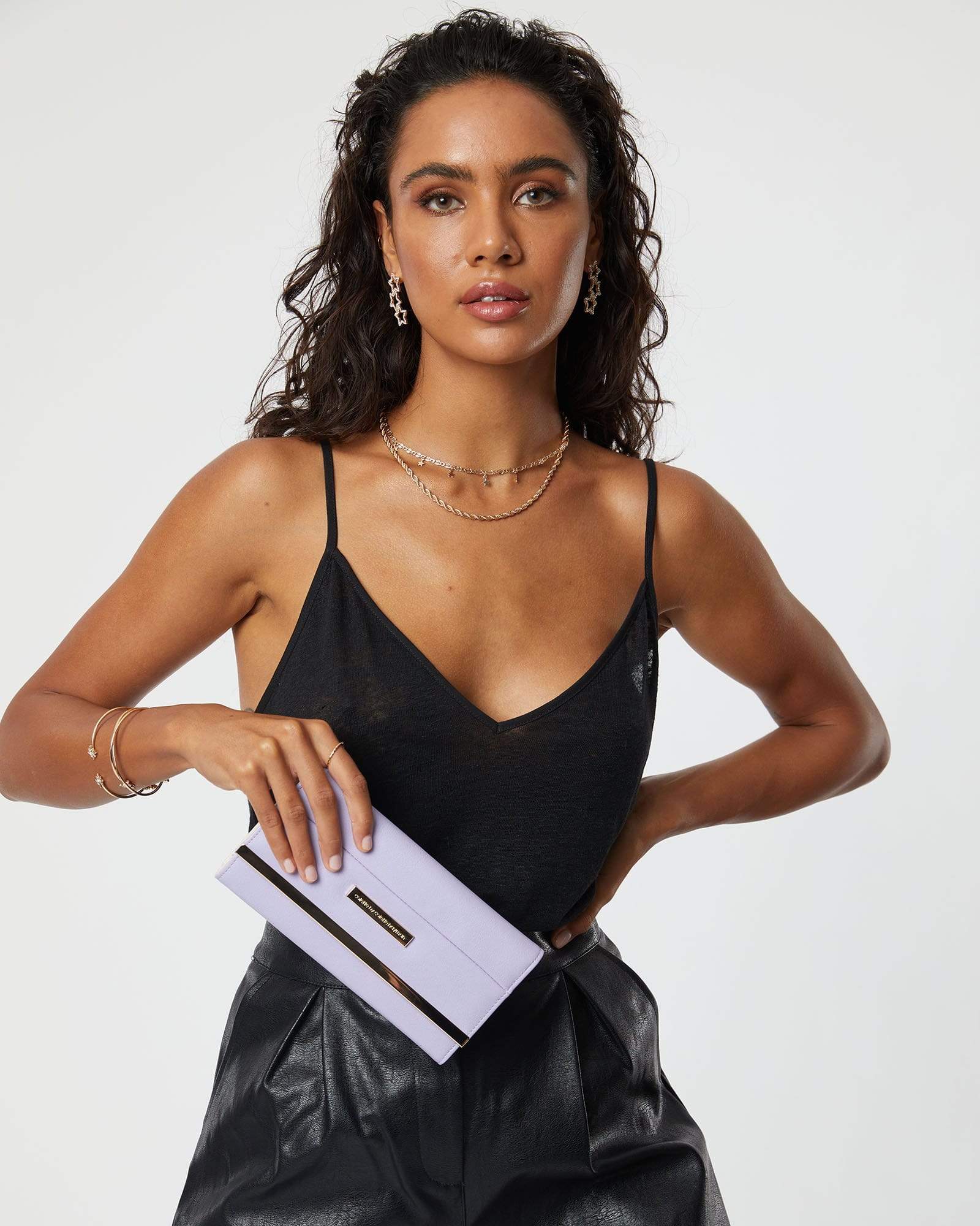 Purple Natalie Panel Wallet