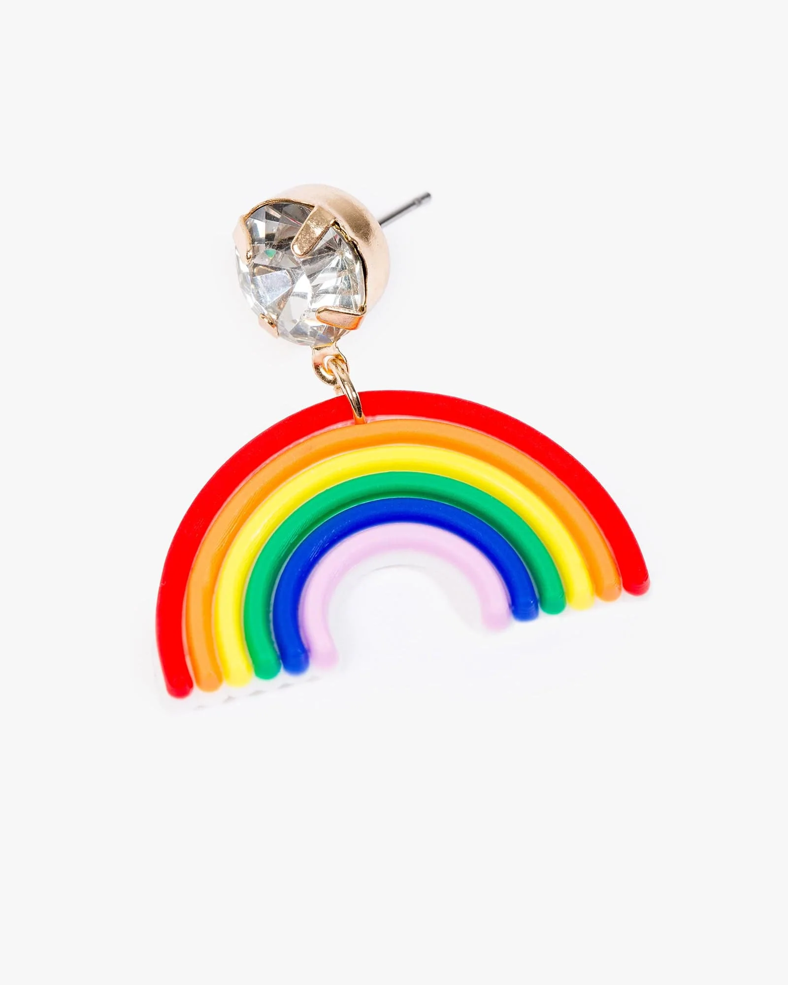 Textured Rainbow Drop Earrings