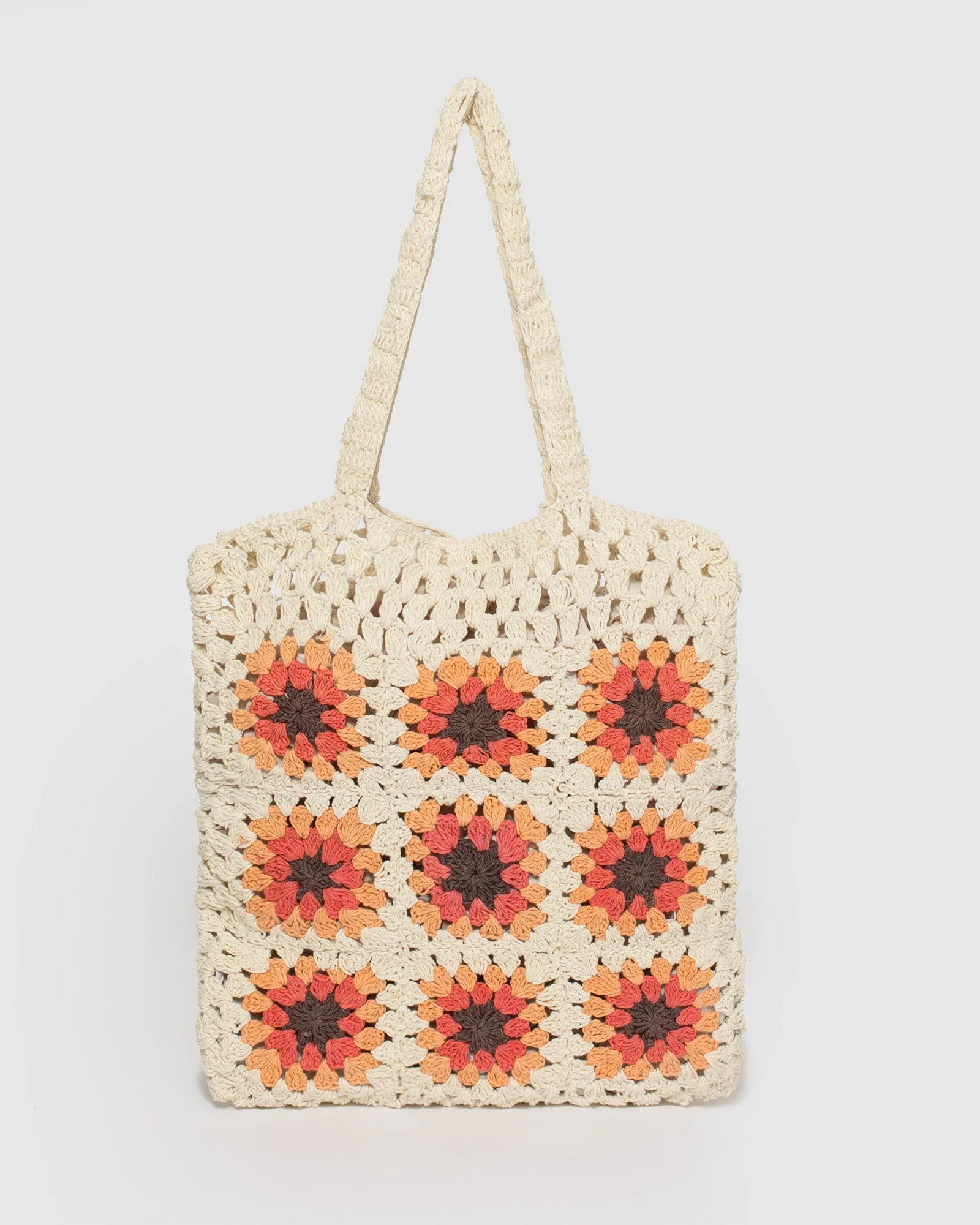 Natural Crochet Tote Bag