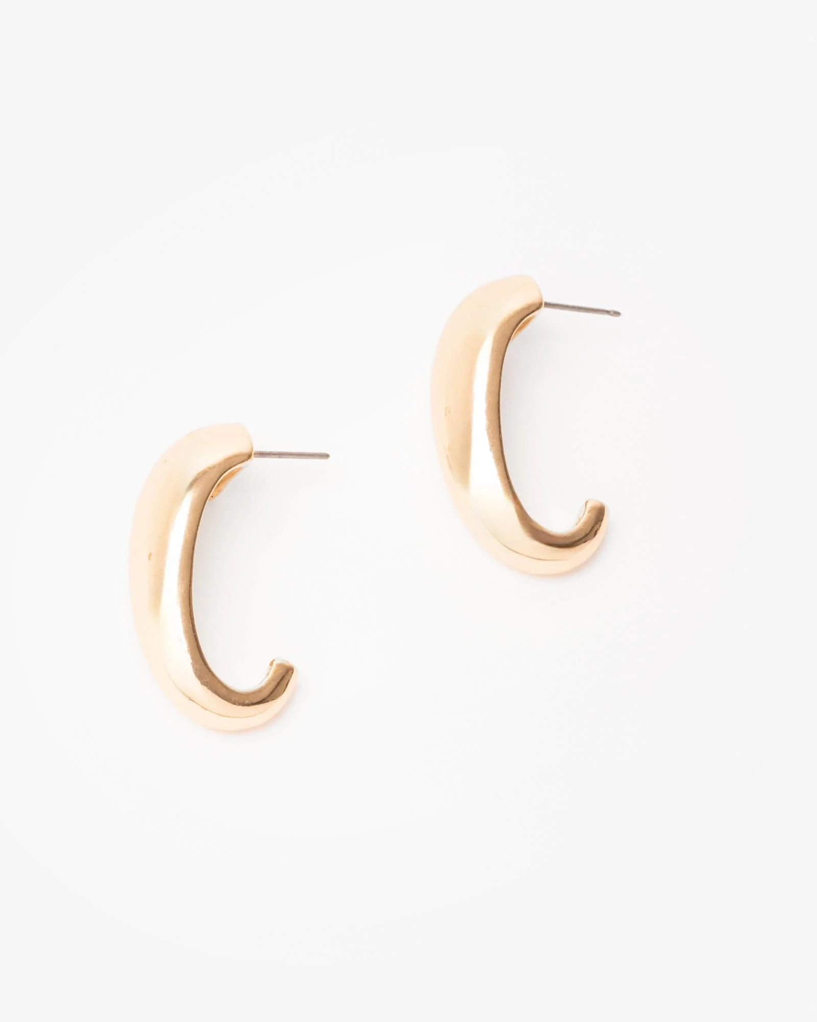 Gold Bubble Hoop Earrings