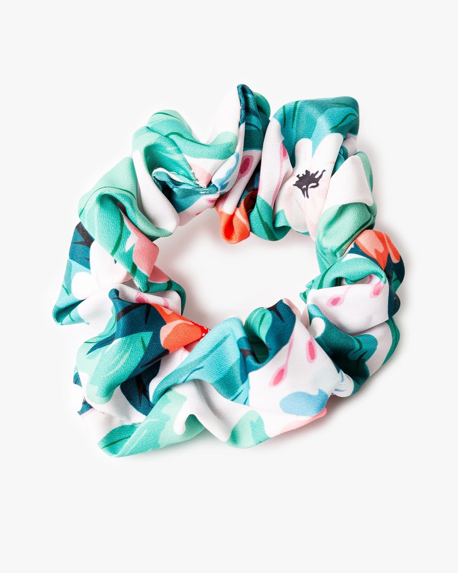 Multi Colour Palm Royale Print Scrunchie