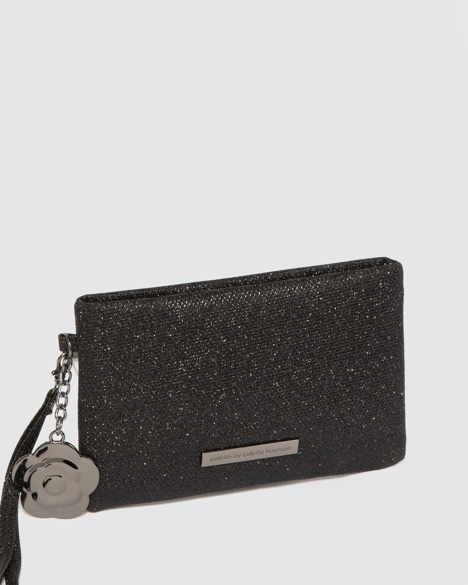 Black Emery Rose Wristlet Clutch Bag