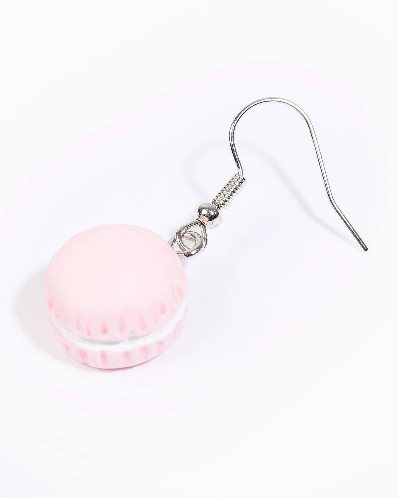 Pink Cute Macaroon Hook Drop Earrings
