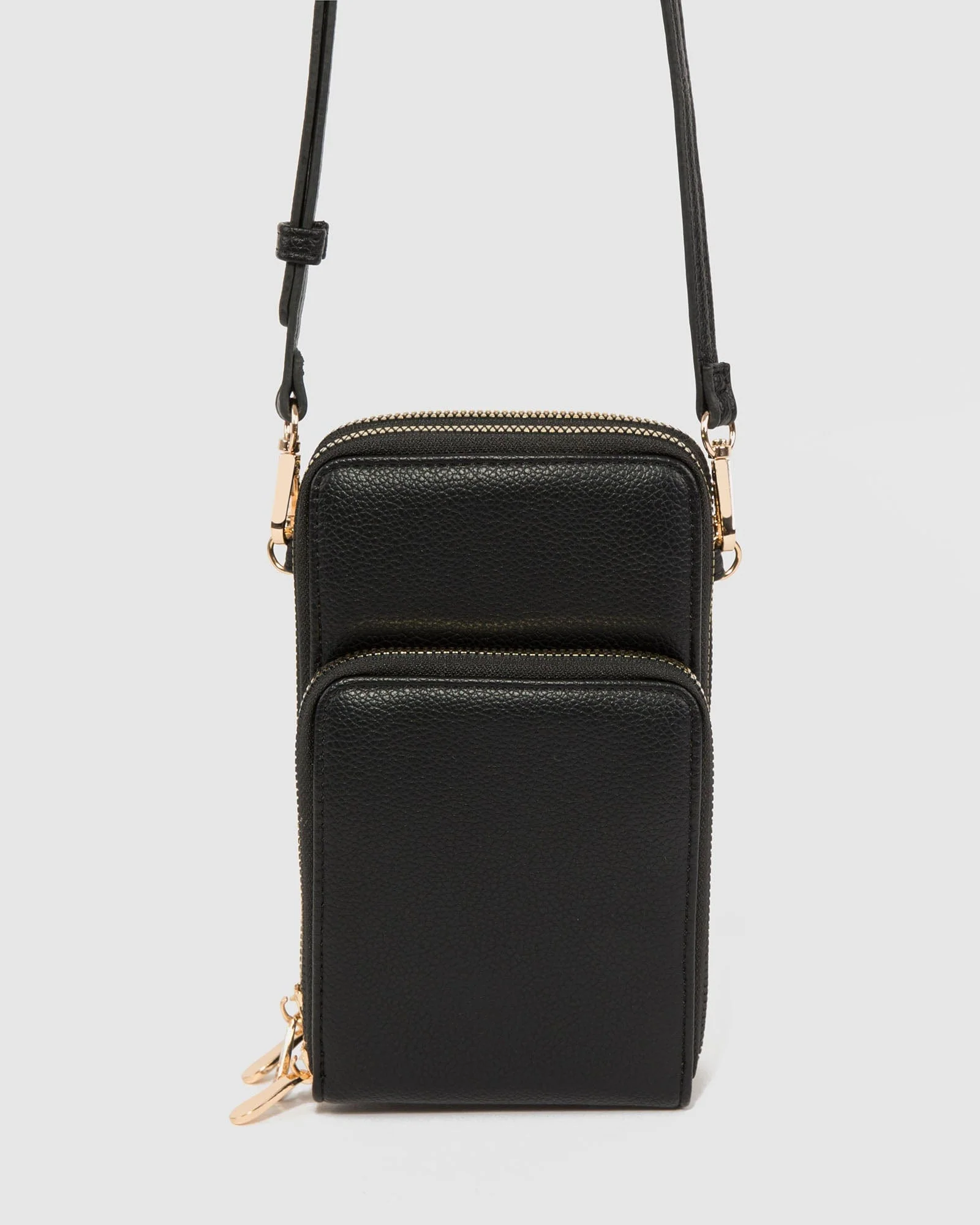 Black Koni Phone Crossbody Bag