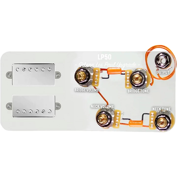 Nickel Cool Kids Humbuckers LP JP Wiring Harness Combo Kit